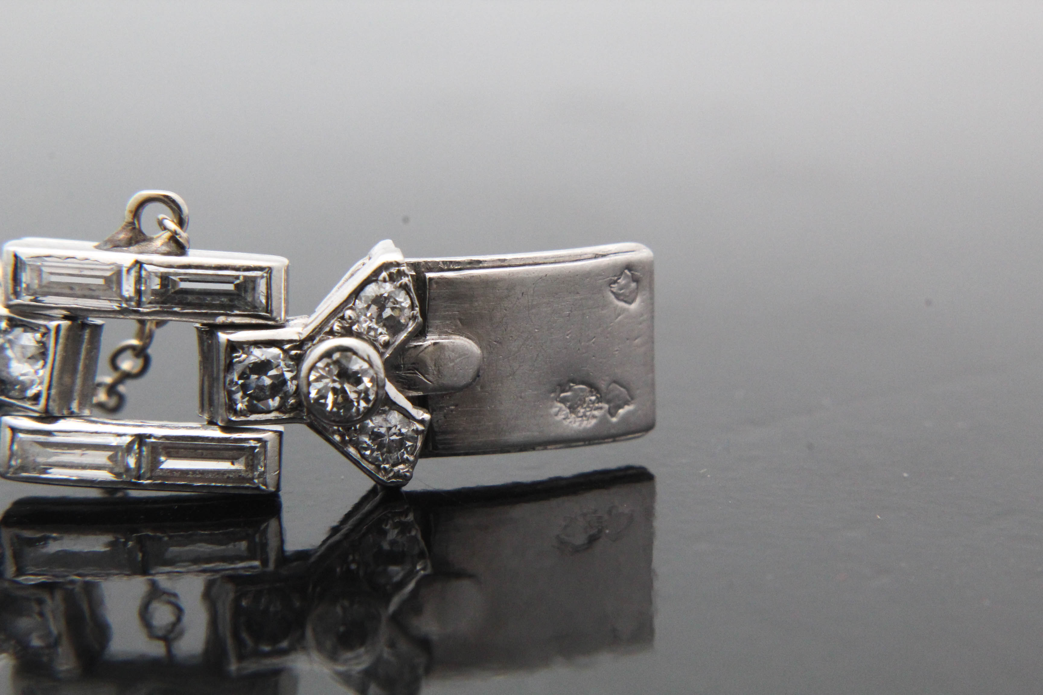 Platinum Art Deco Style 8.65 CTW Diamond Bracelet