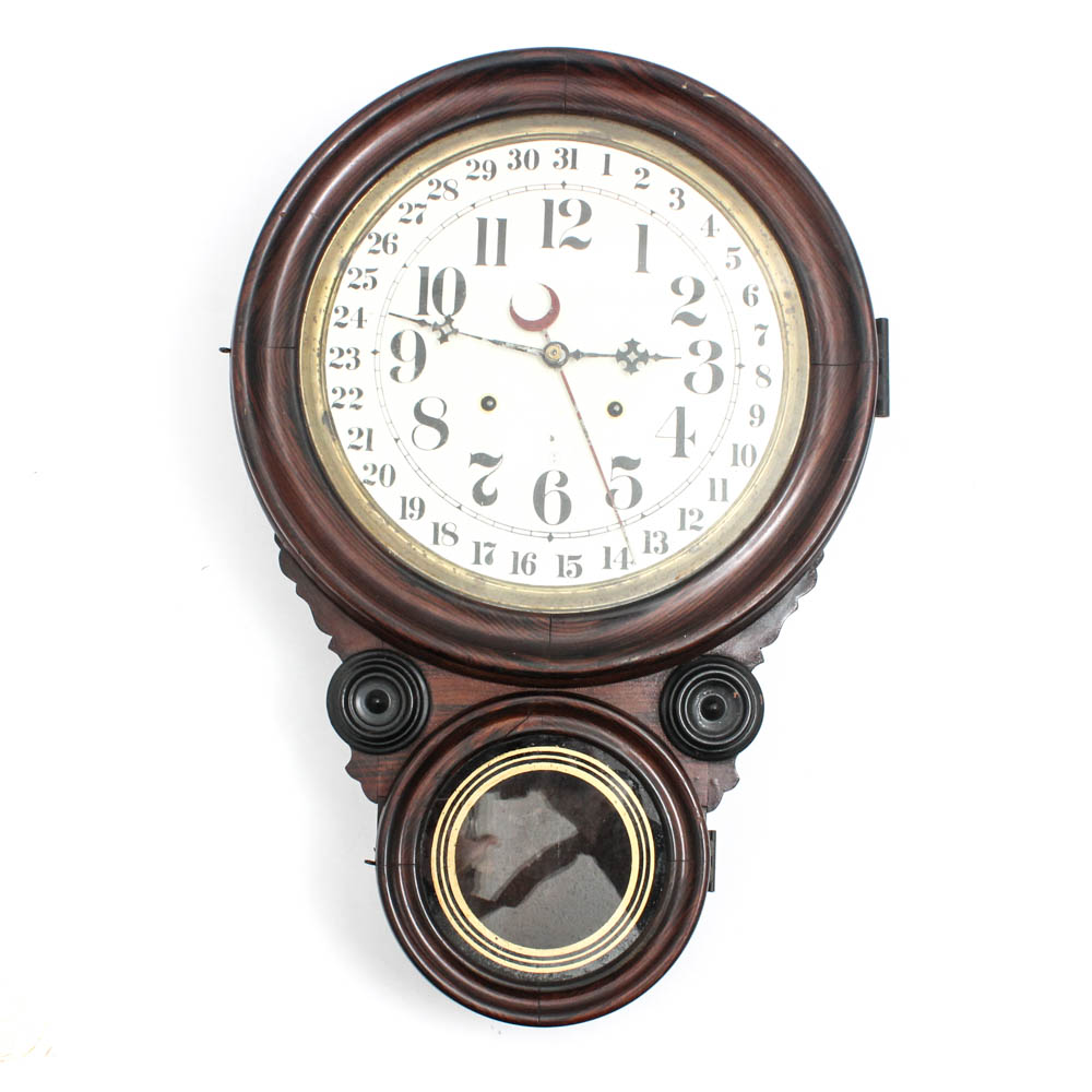 Charles Adams "Standard" Regulator Wall Clock