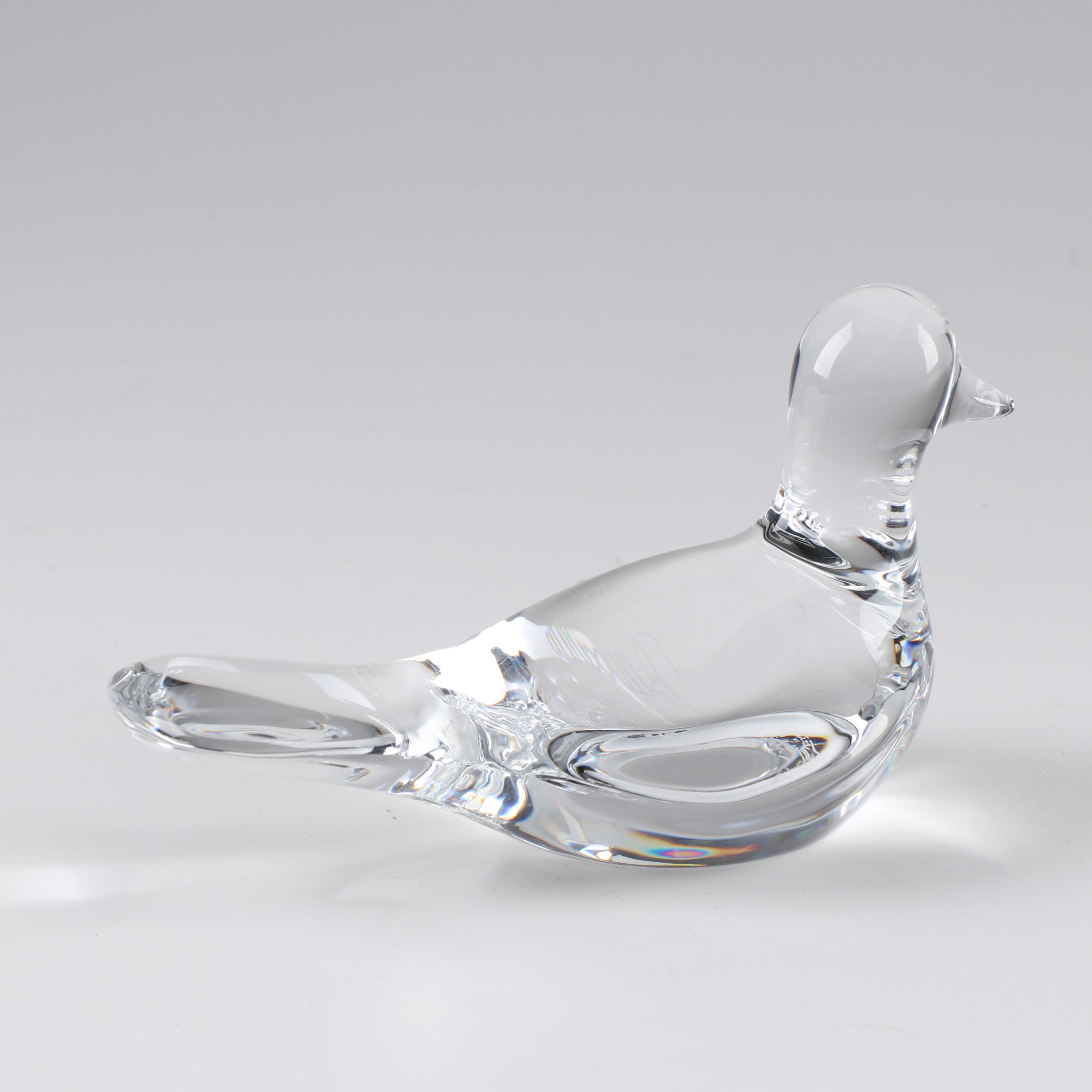 Baccarat Bird Figurine