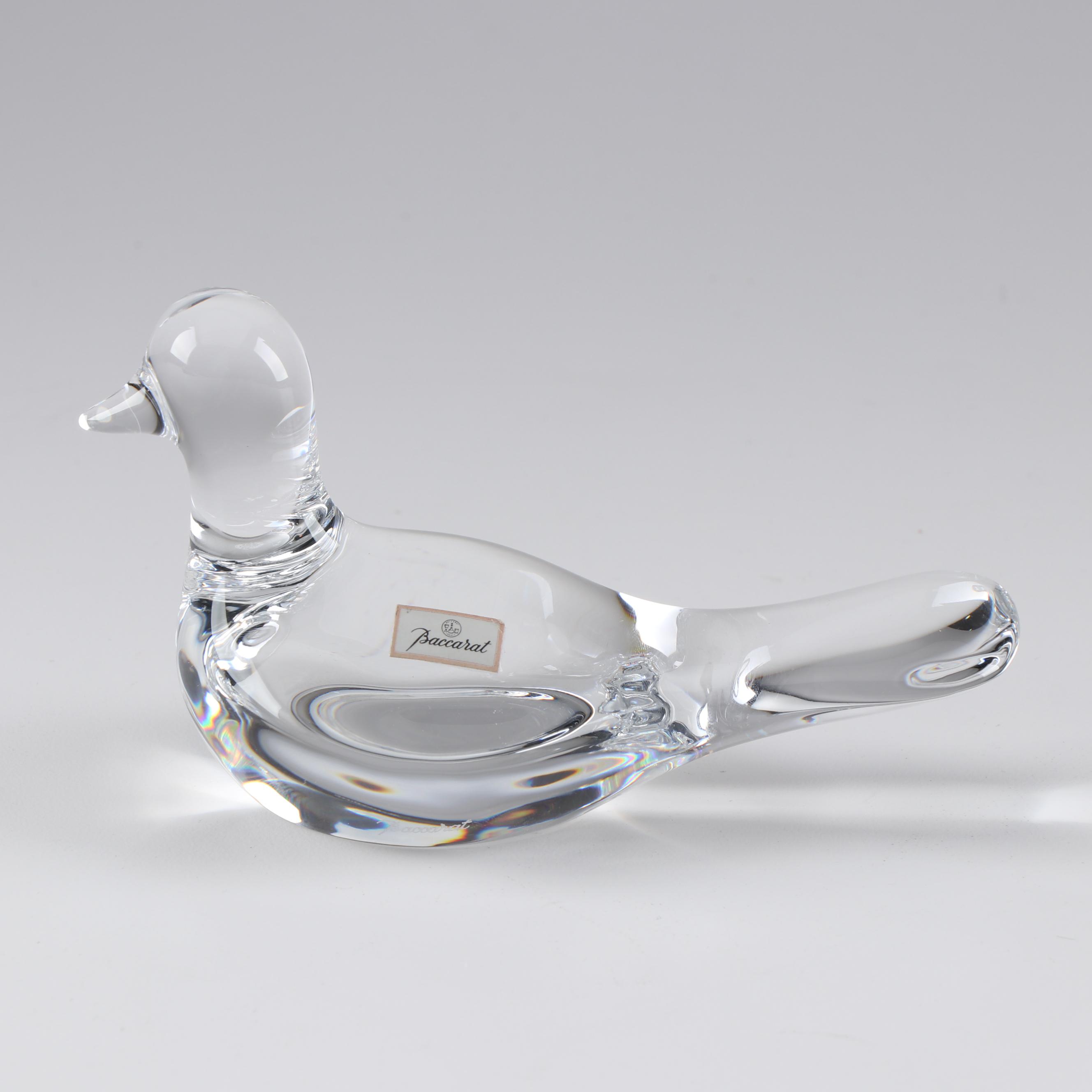 Baccarat Bird Figurine