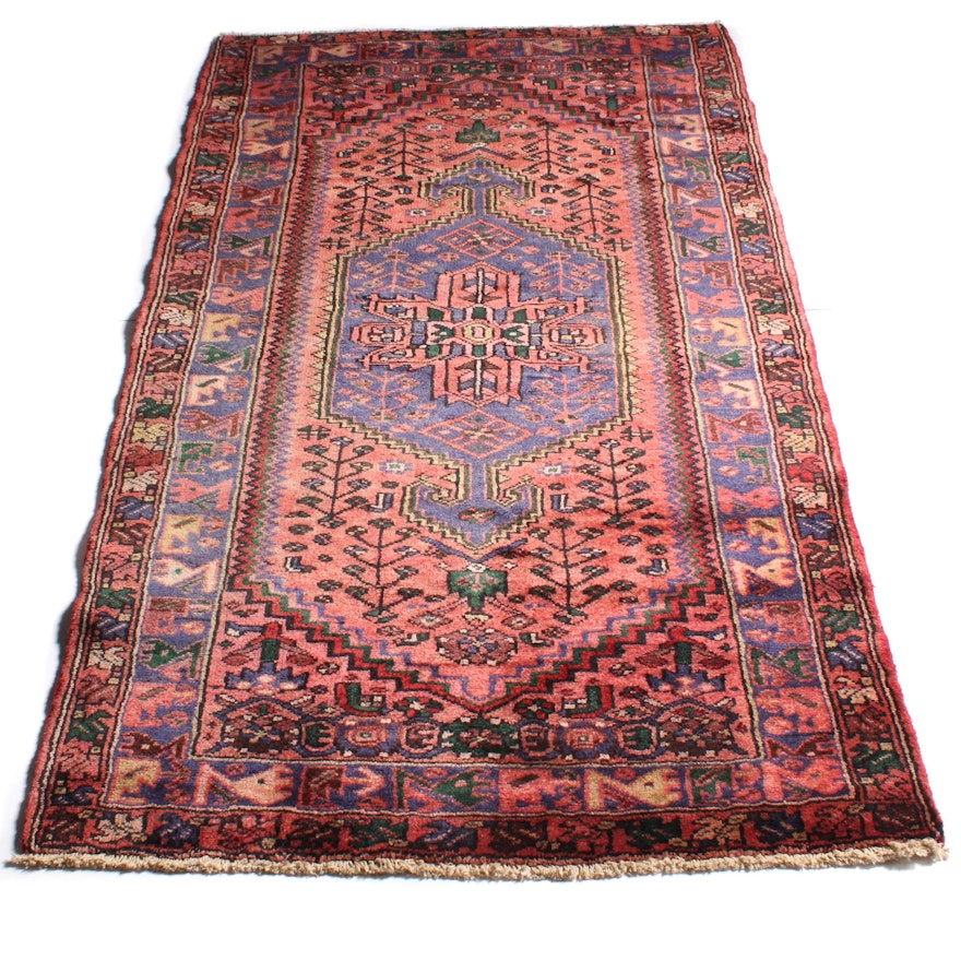 3'6 x 6'9 Hand-Knotted Persian Qoltuq Wool Rug