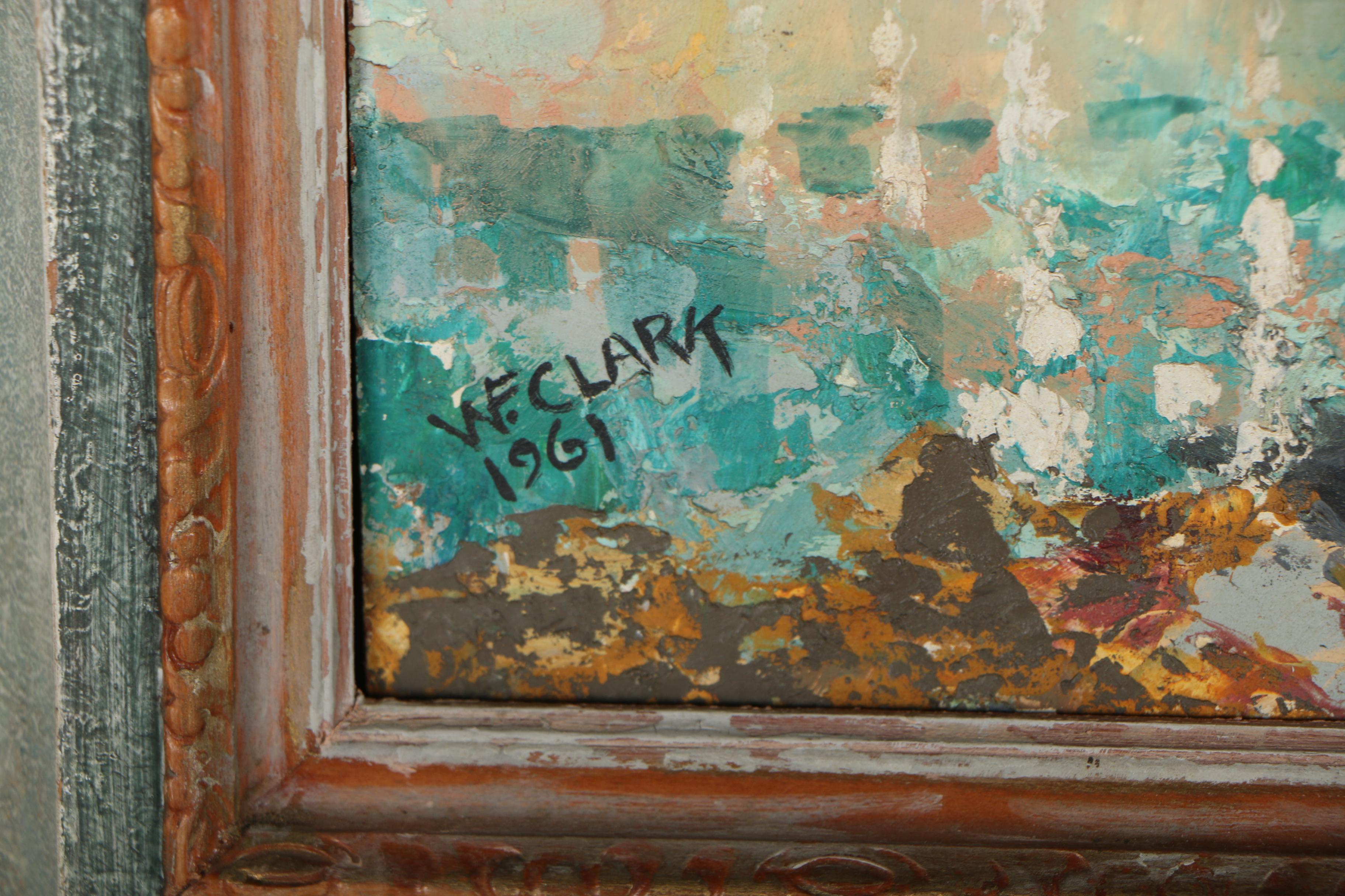 Willard F. Clark Oil Painting "Gold Fish", 1961