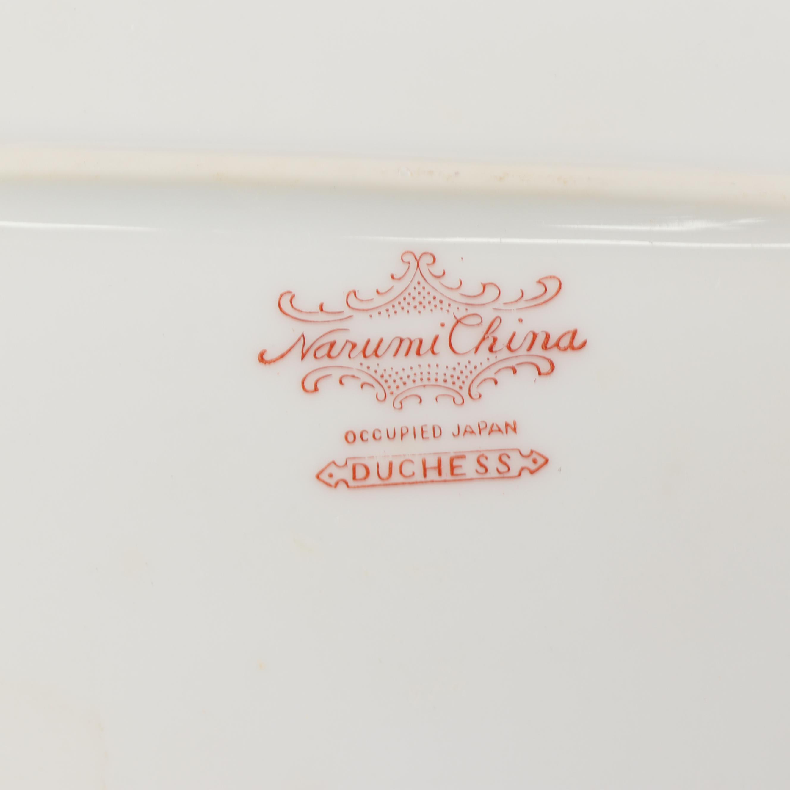 Narumi China "Duchess" Dinnerware, Circa 1940