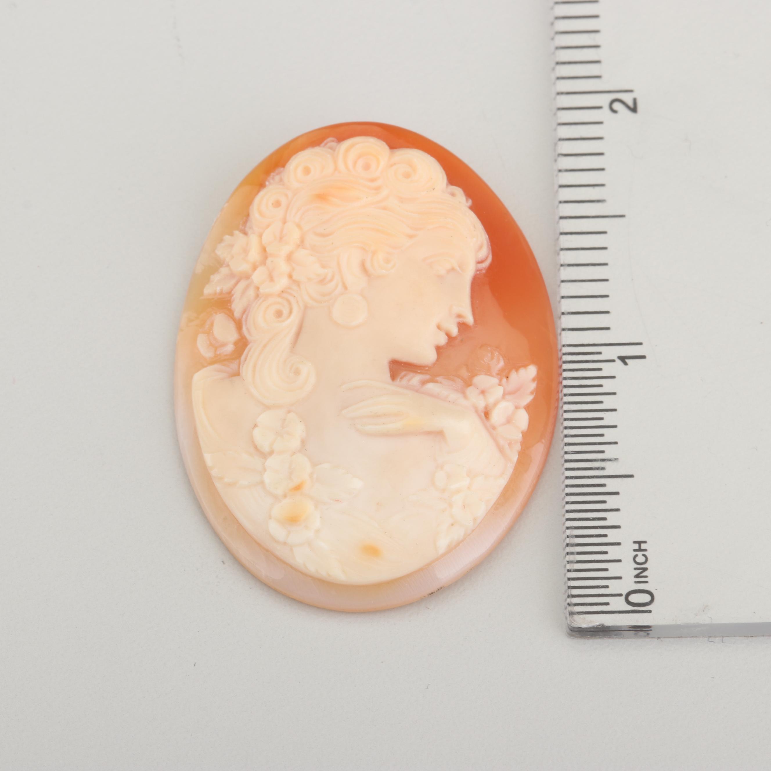 Loose Carved Shell Cameos Including Habille