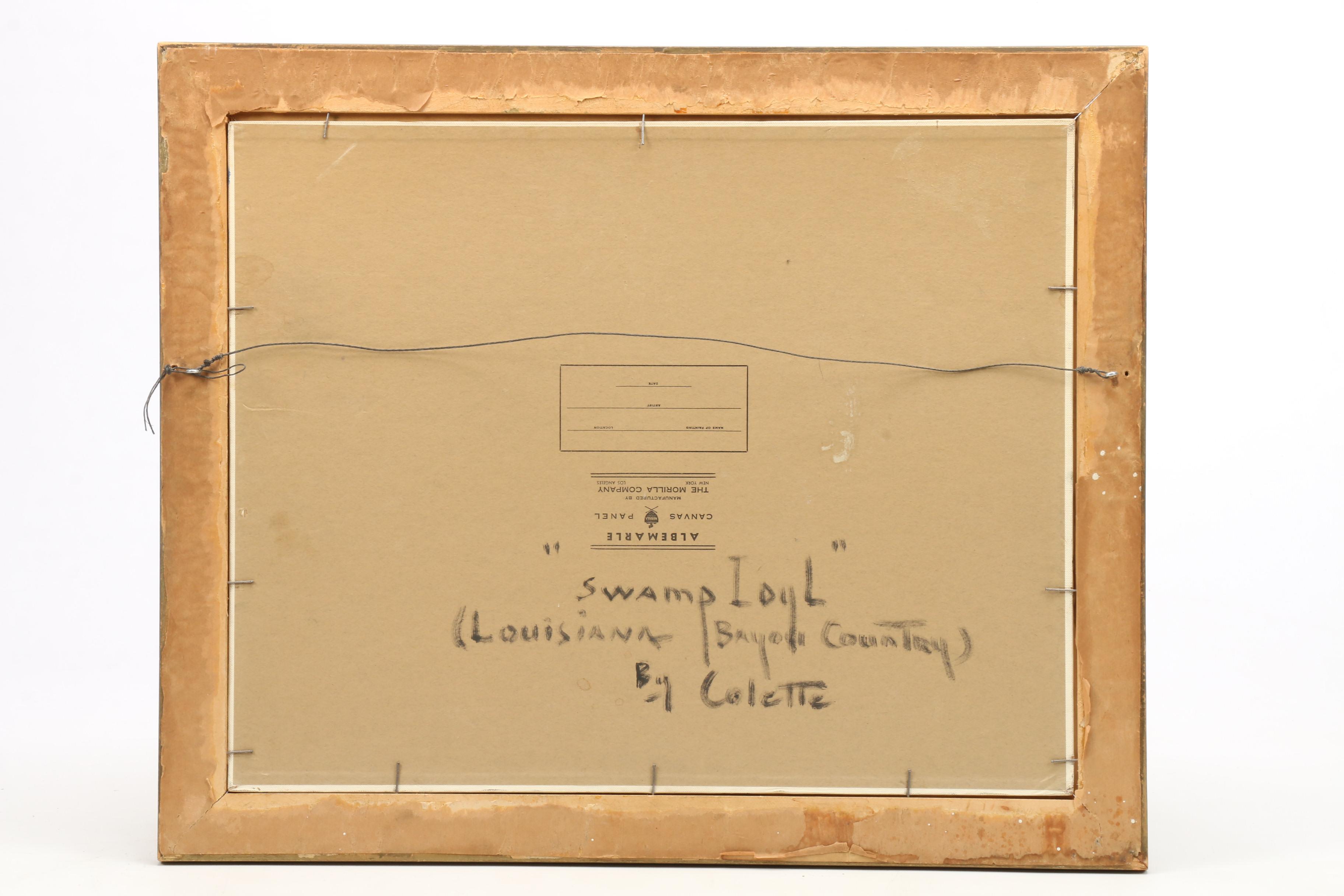 Colette Pope Heldner Oil Painting "Swamp Idyll (Louisiana Bayou Country)"