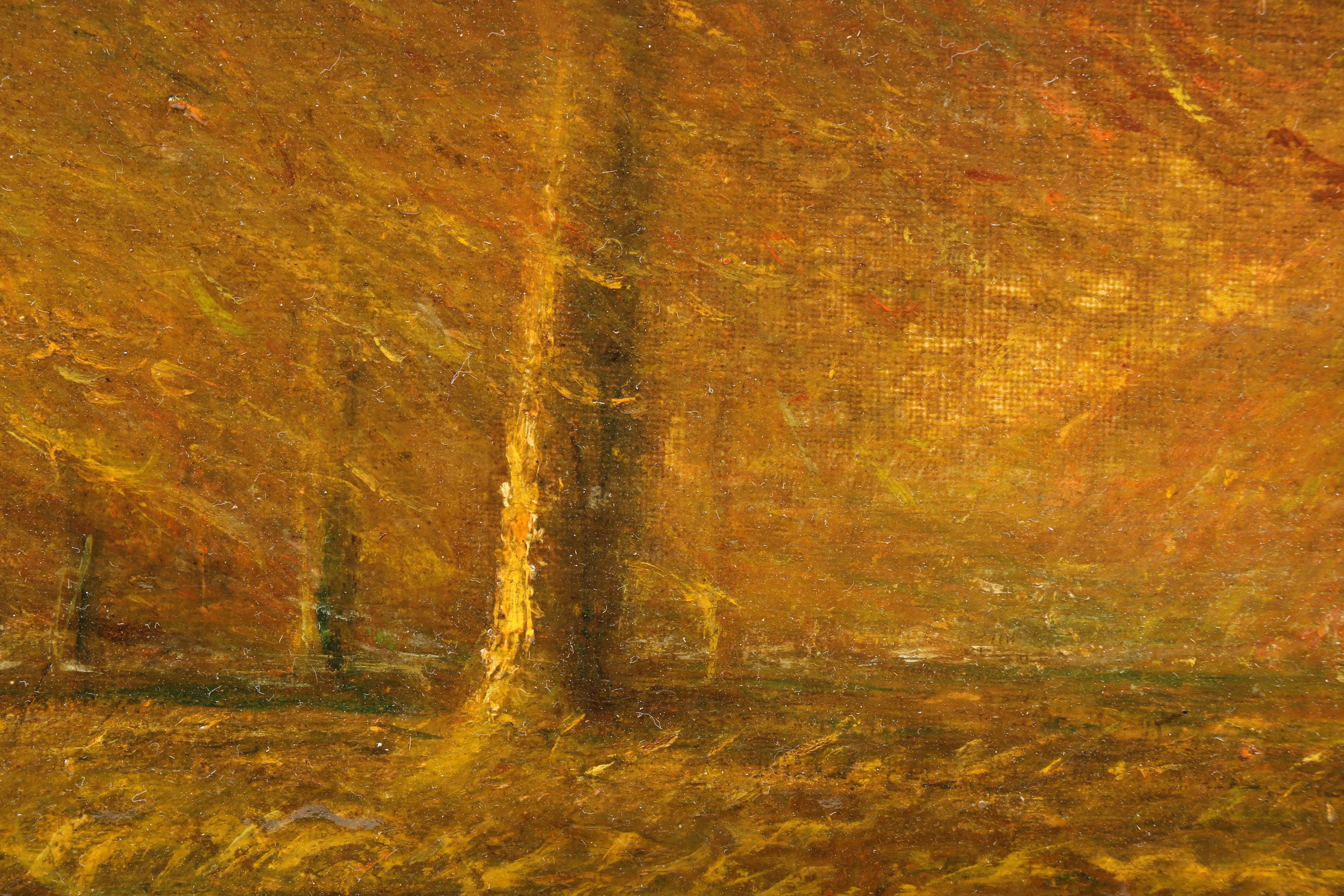 Harvey Joiner Landscape within Cherokee Park Oil Painting