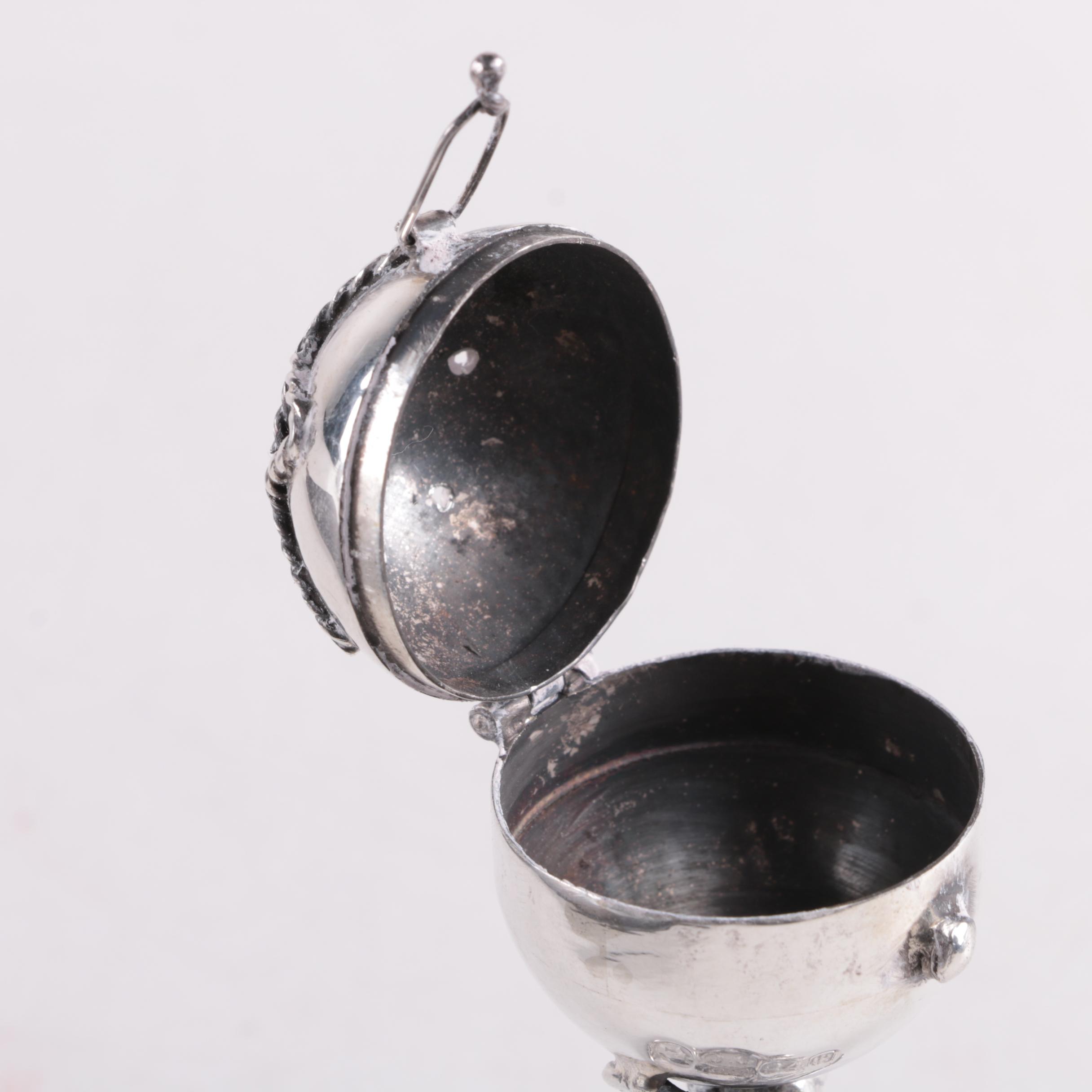 Josef Sosnkowski 875 Silver Jewish Incense Burner, 1878