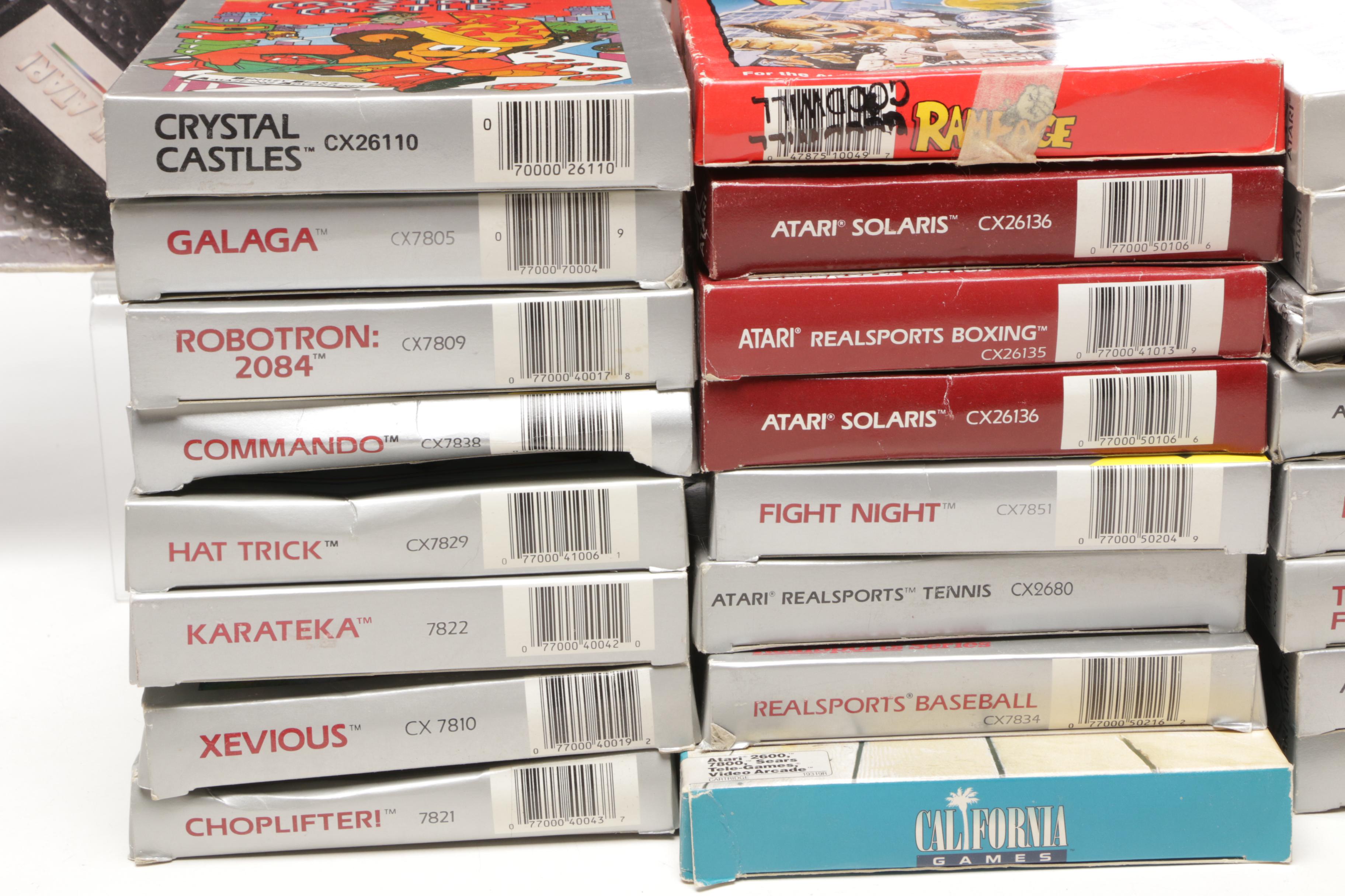 Atari 7800 System with Games