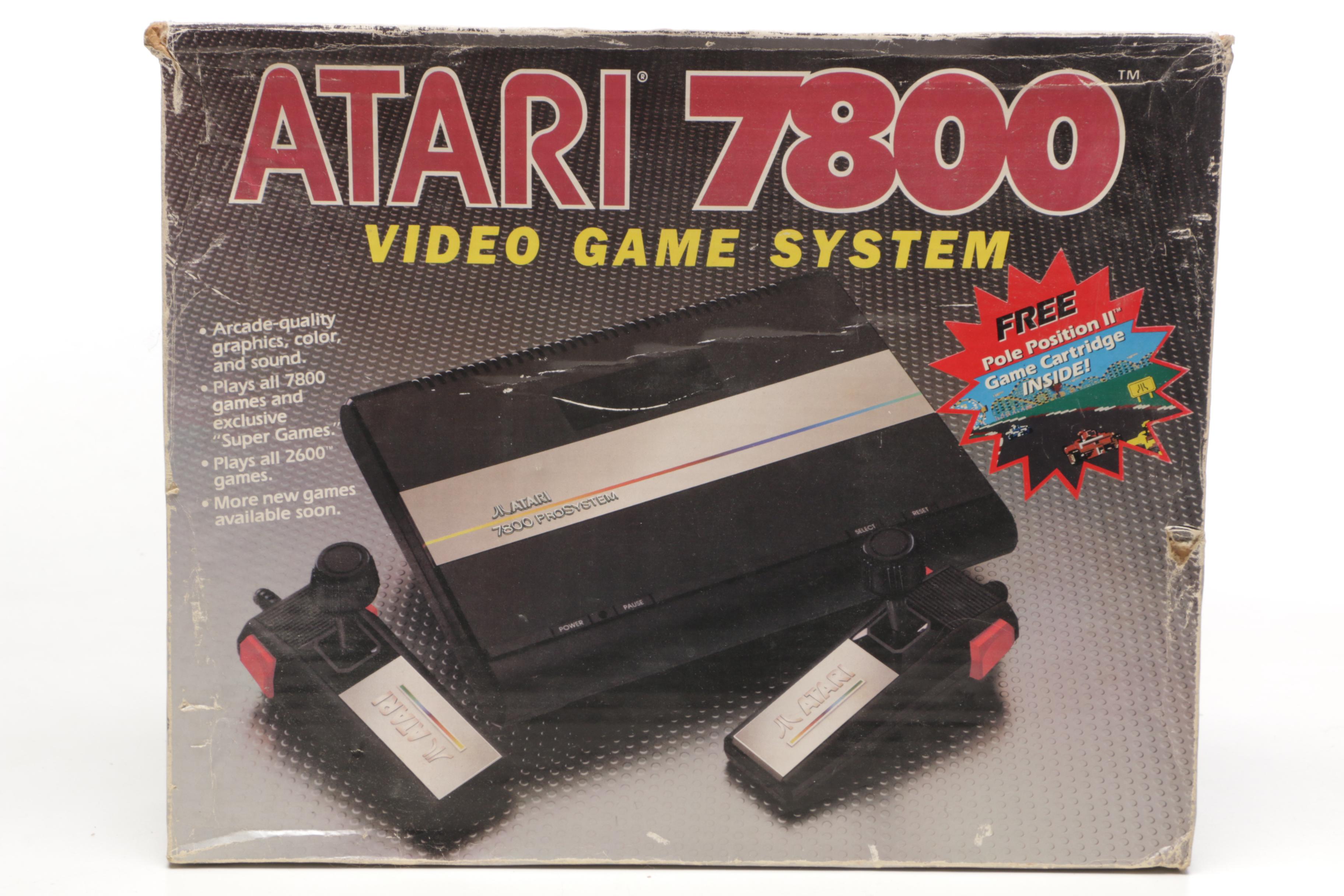 Atari 7800 System with Games