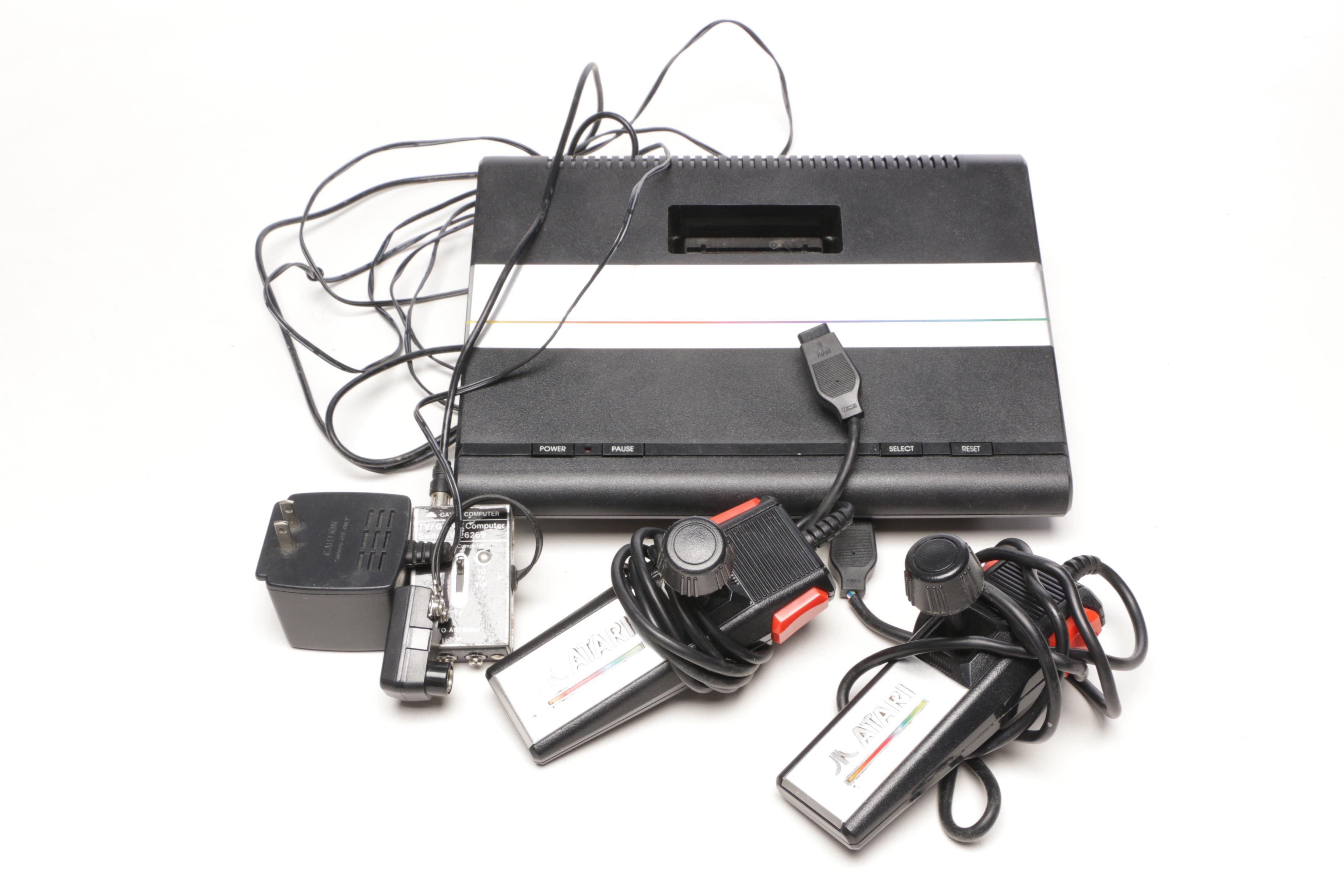 Atari 7800 System with Games