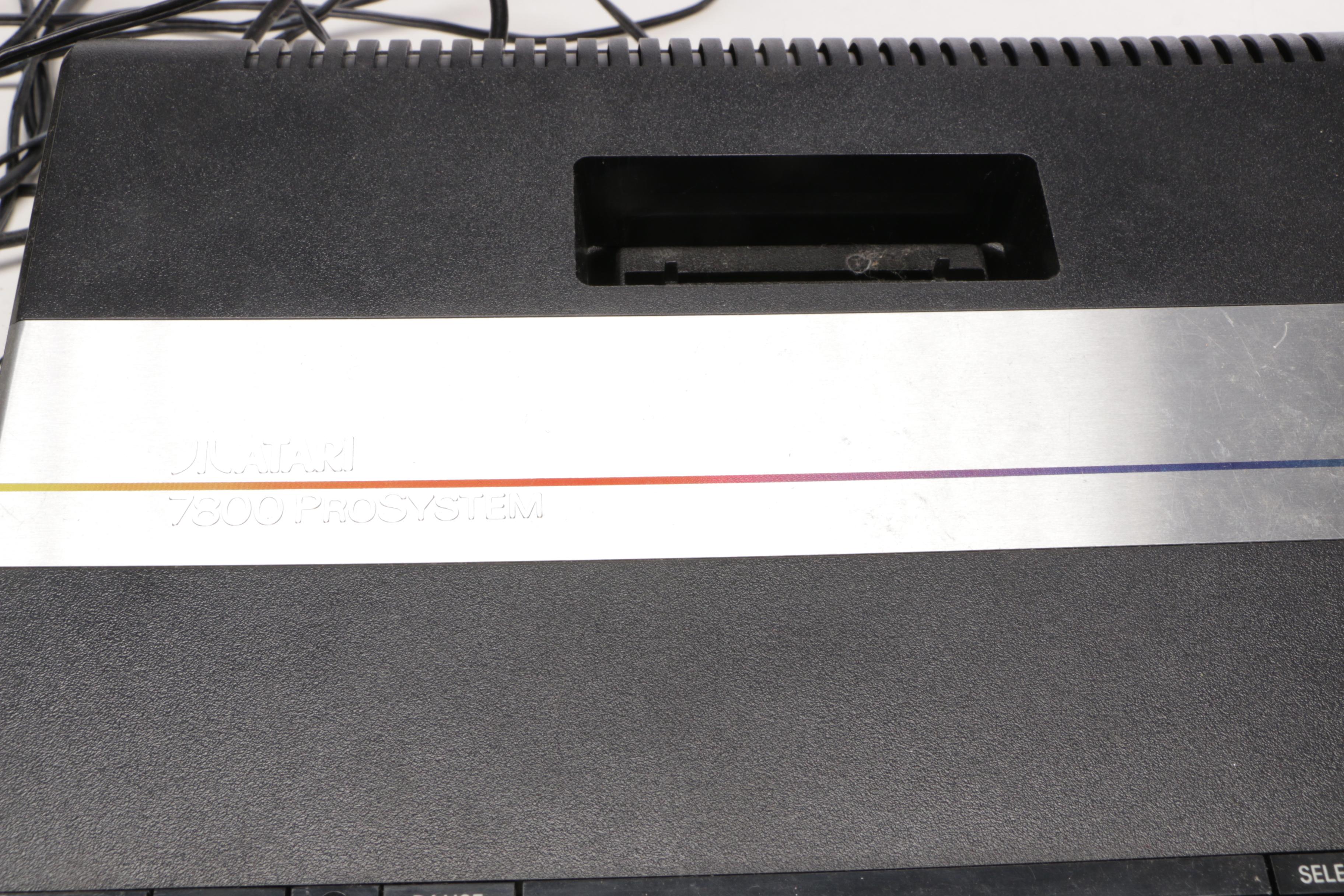 Atari 7800 System with Games