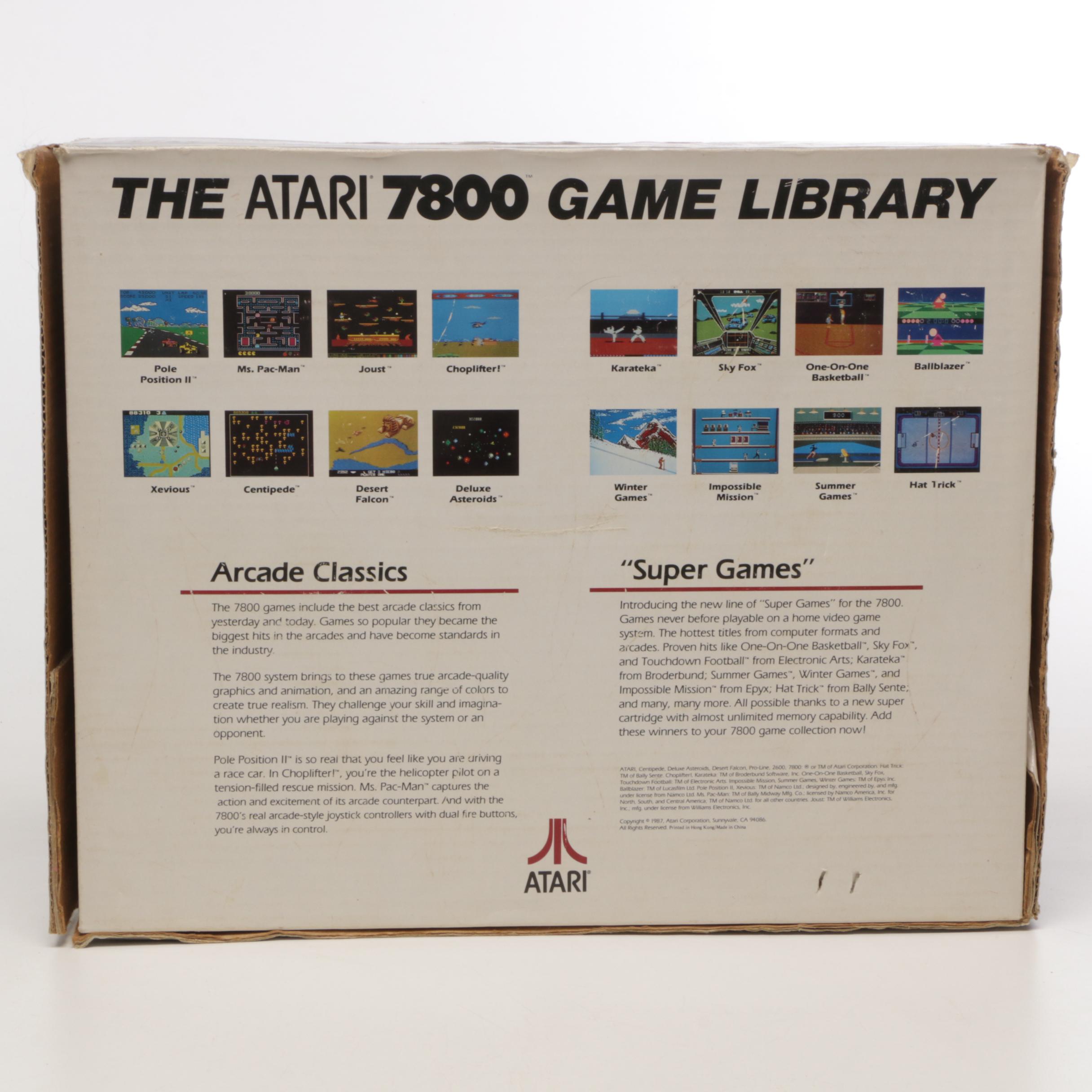 Atari 7800 System with Games