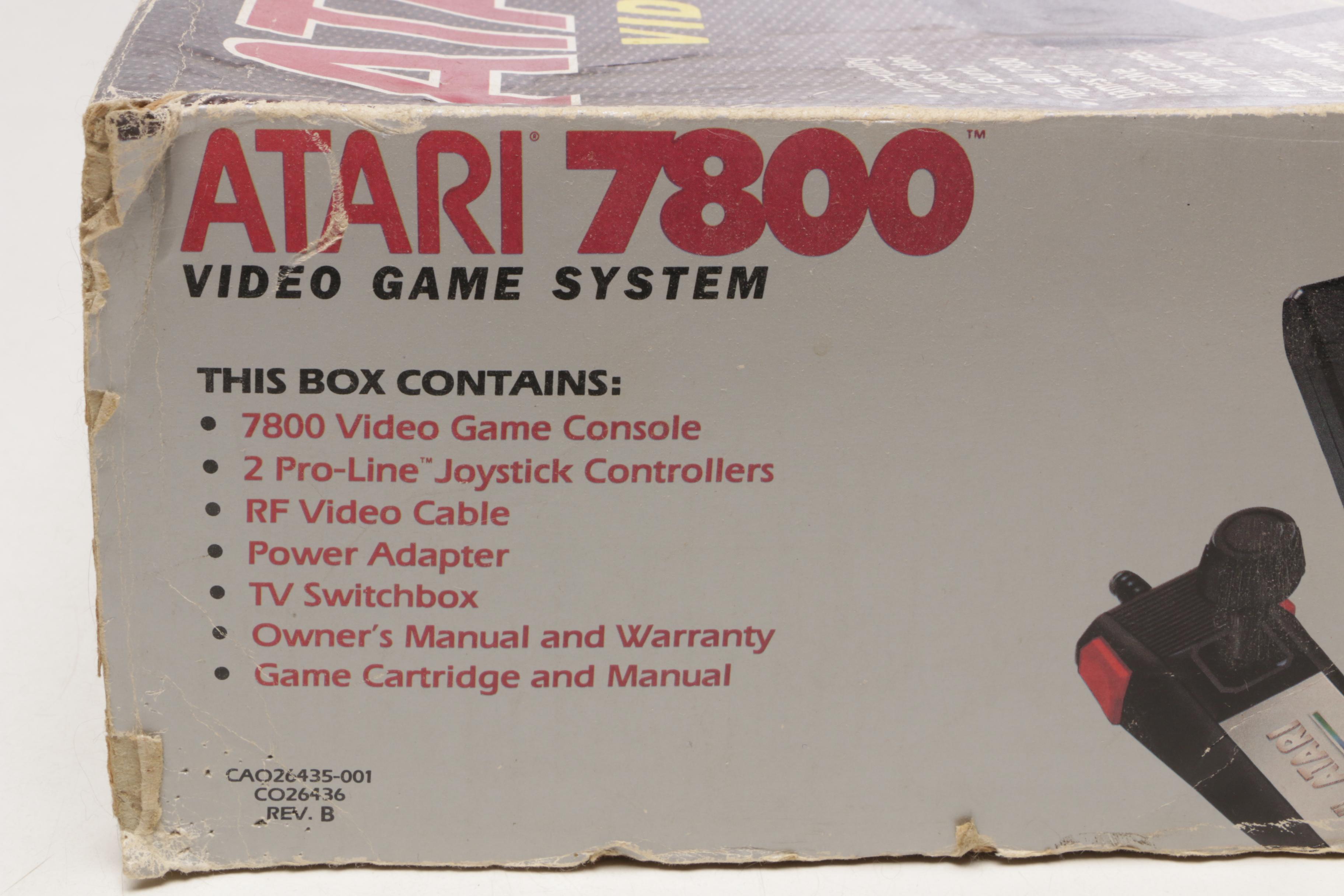 Atari 7800 System with Games