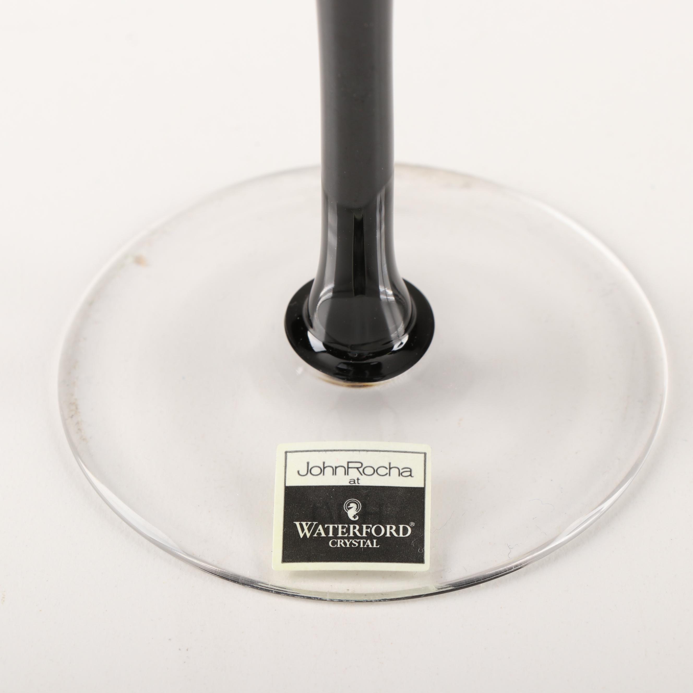 John Rocha at Waterford Crystal "Black Cut" Red Wine Glasses