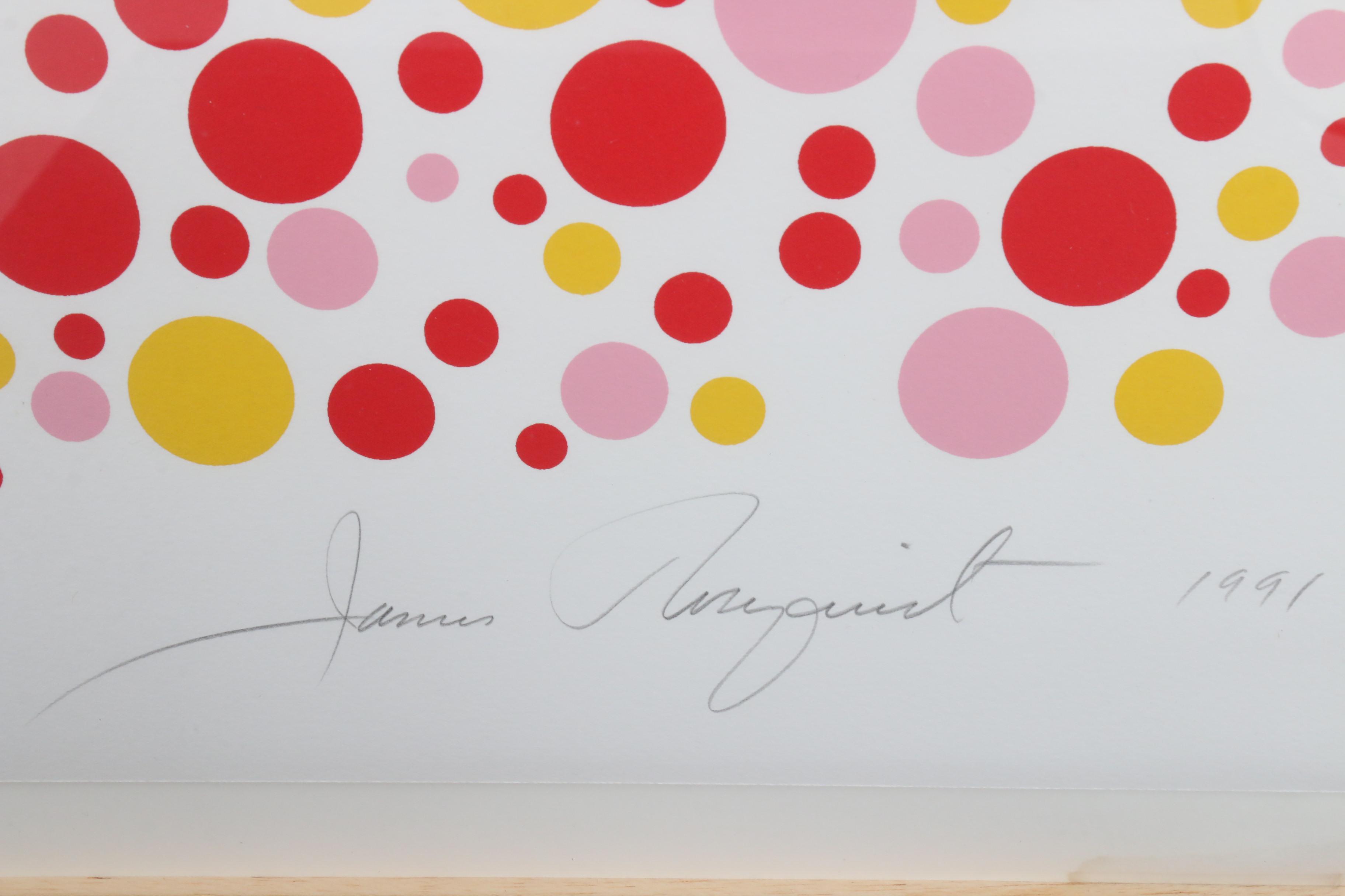 James Rosenquist Serigraph "For the Young Artist"