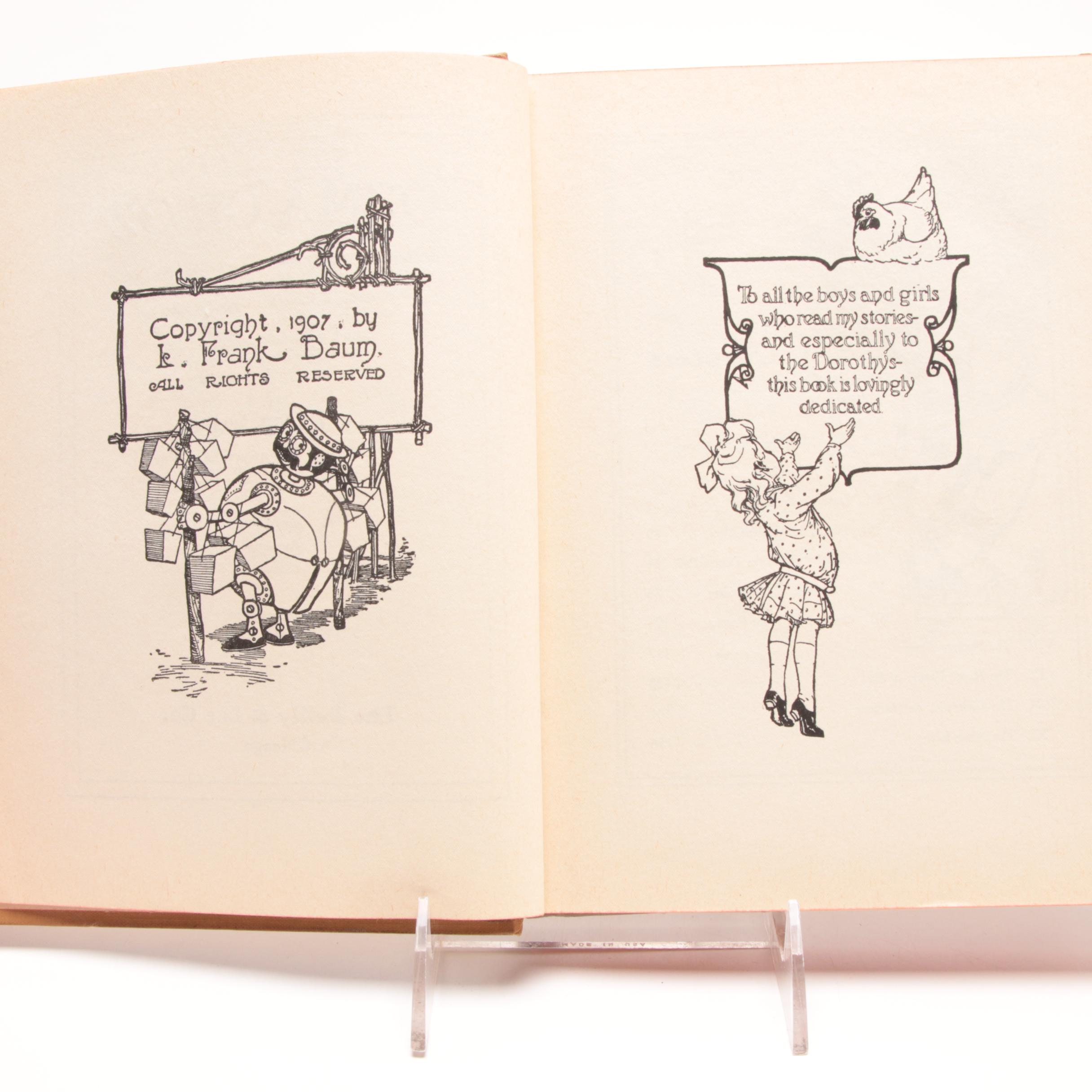 Vintage "Wizard of Oz" Books including First Edition "The Hidden Valley of Oz"