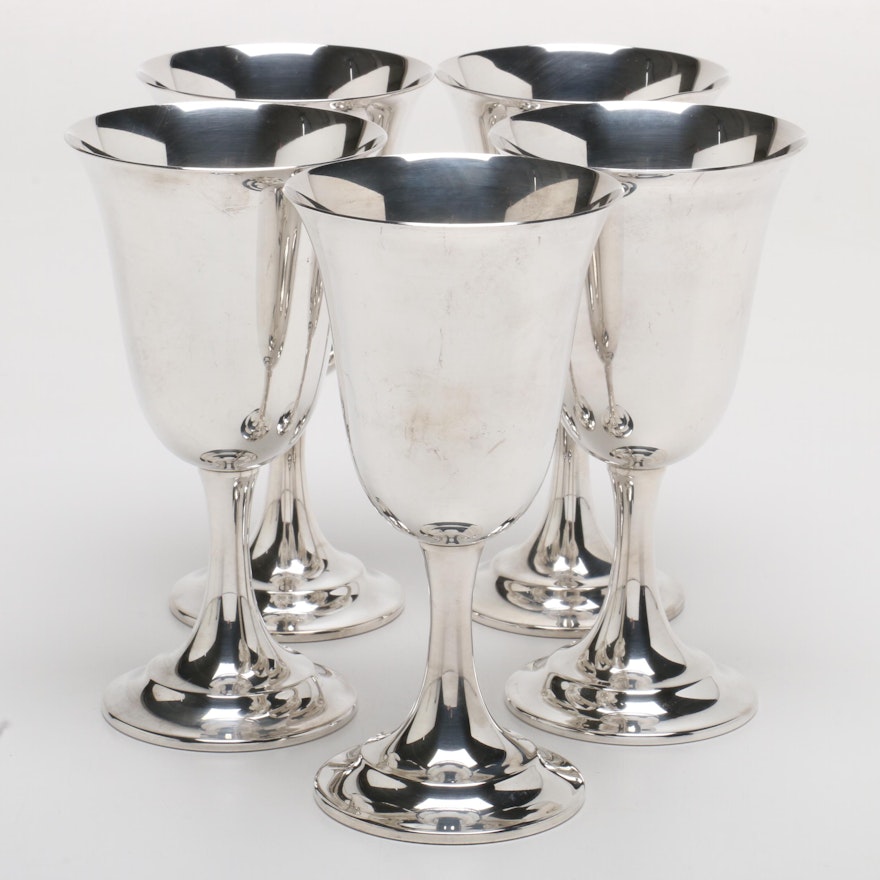 International "Lord Saybrook" Sterling Silver Water Goblets