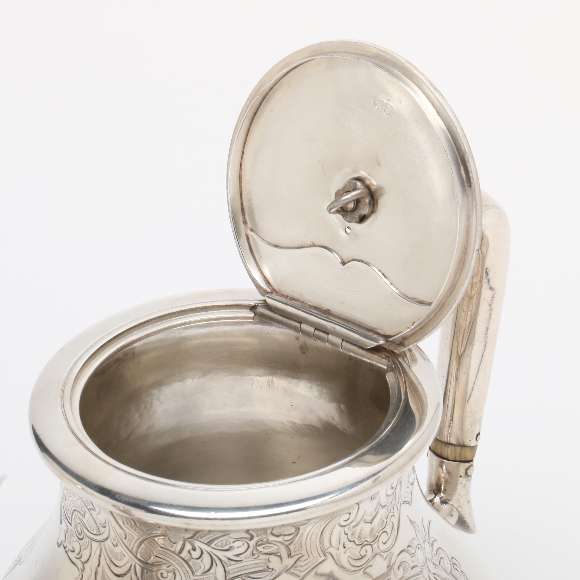 1854 Hunt & Roskell Late Storr & Mortimer Sterling Silver Coffee and Teapot