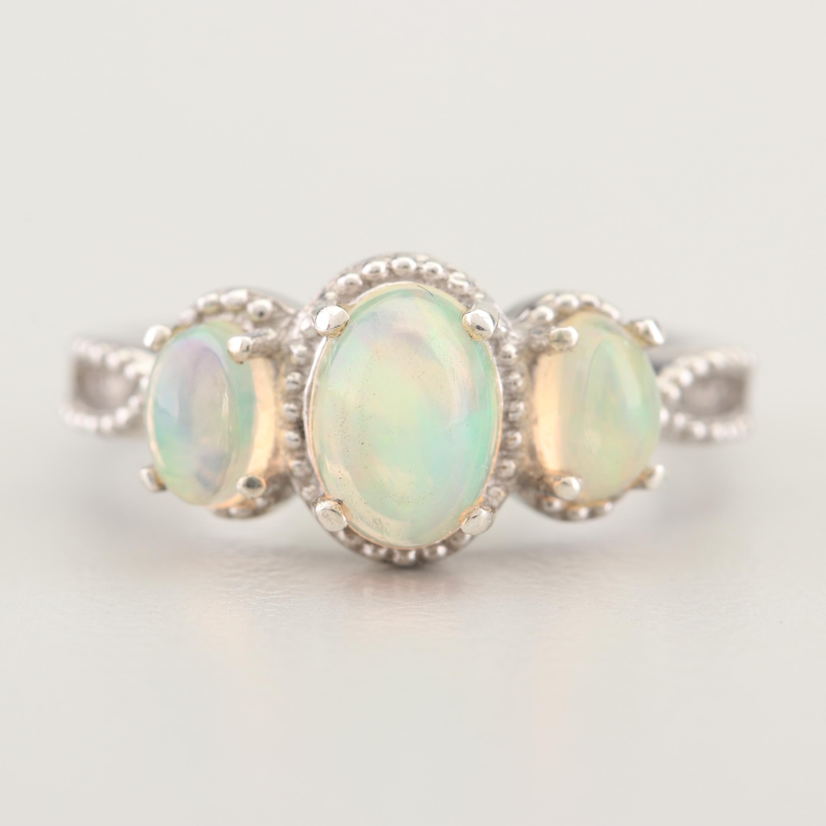 Sterling Silver Jelly Opal, Tanzanite, and Zircon Jewelry