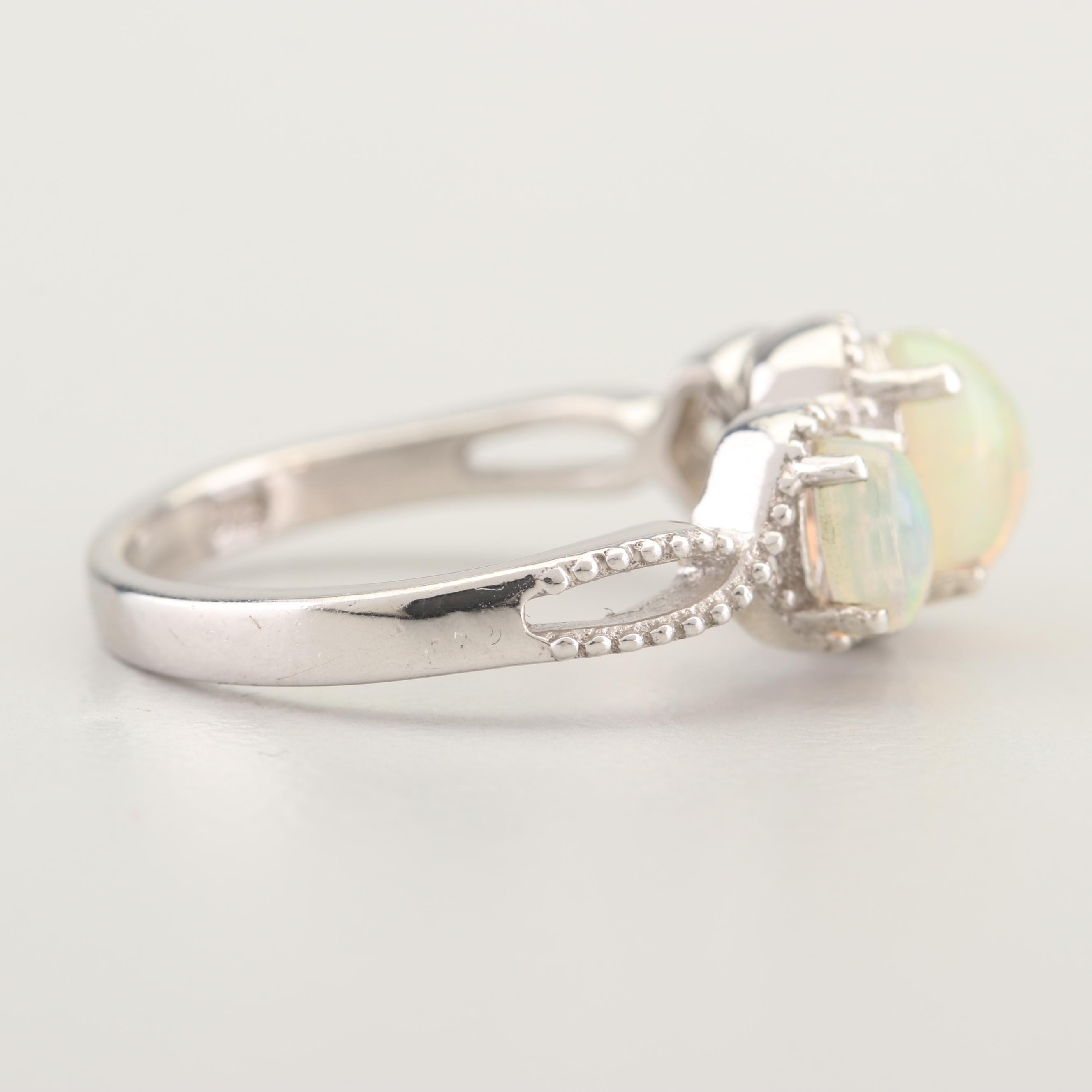 Sterling Silver Jelly Opal, Tanzanite, and Zircon Jewelry