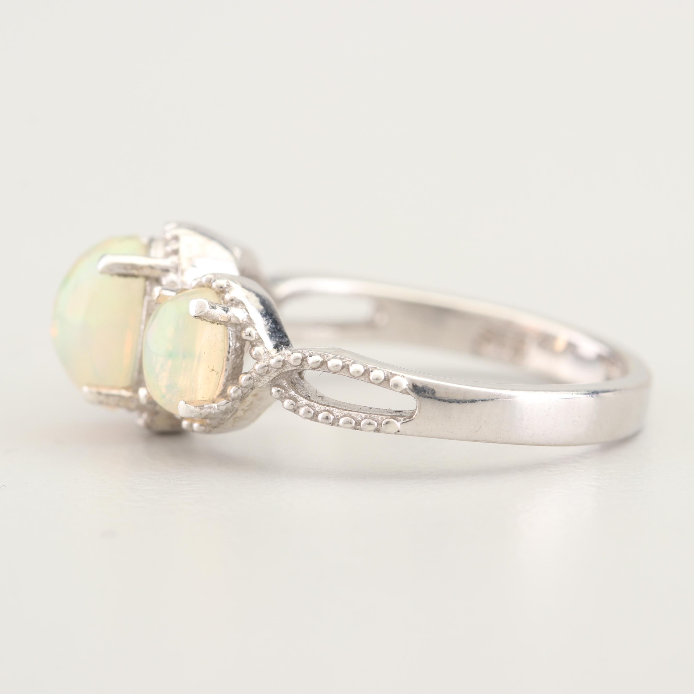 Sterling Silver Jelly Opal, Tanzanite, and Zircon Jewelry