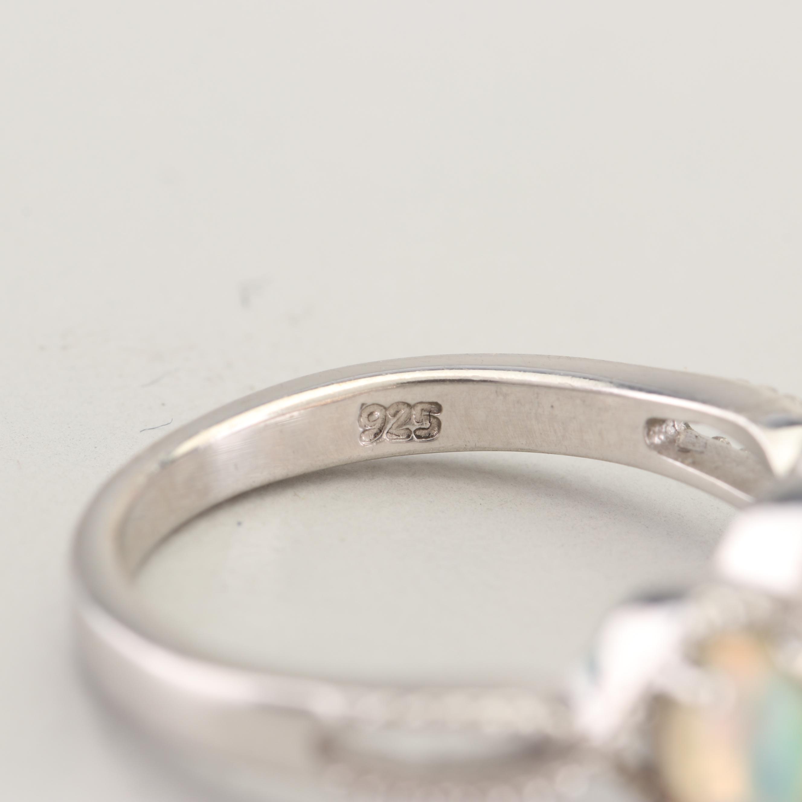 Sterling Silver Jelly Opal, Tanzanite, and Zircon Jewelry