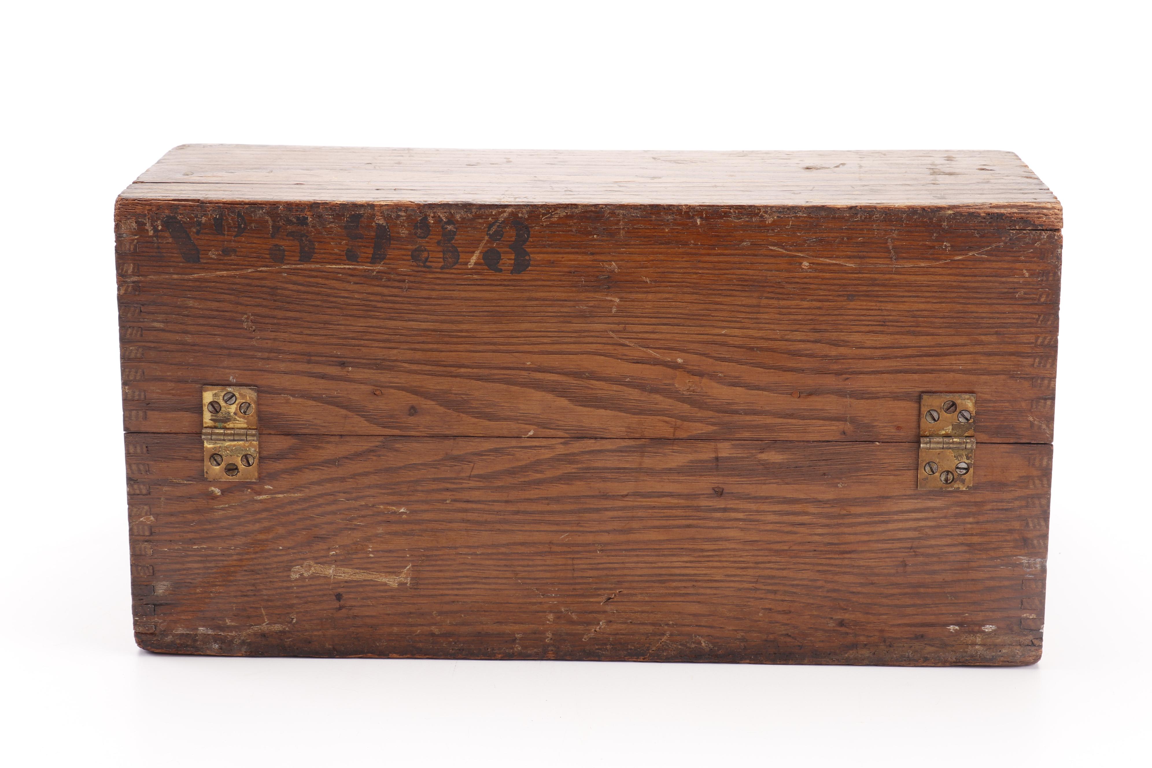 Blickensderfer No. 5 Typewriter, circa 1895, with Reading Glasses