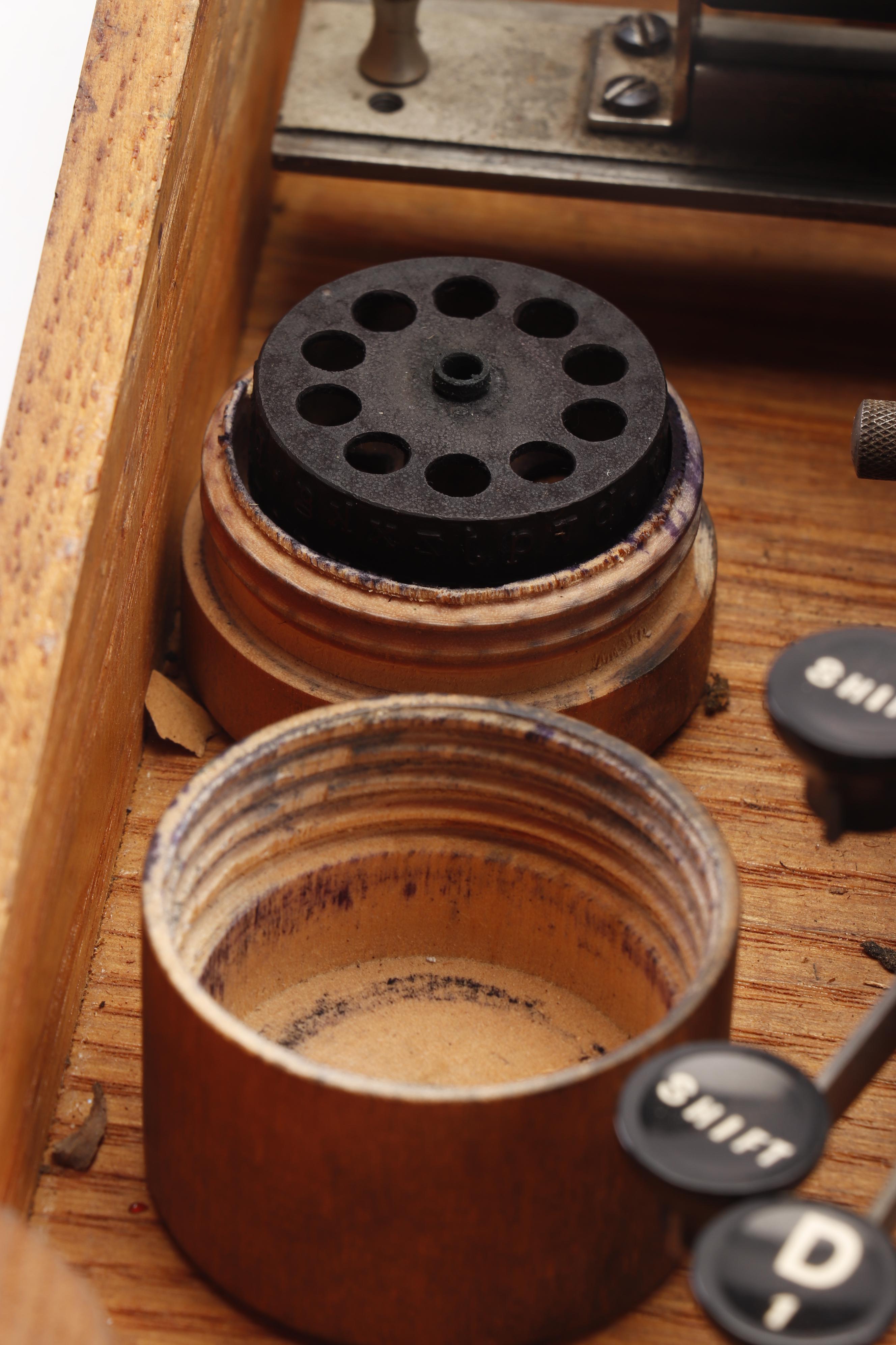 Blickensderfer No. 5 Typewriter, circa 1895, with Reading Glasses