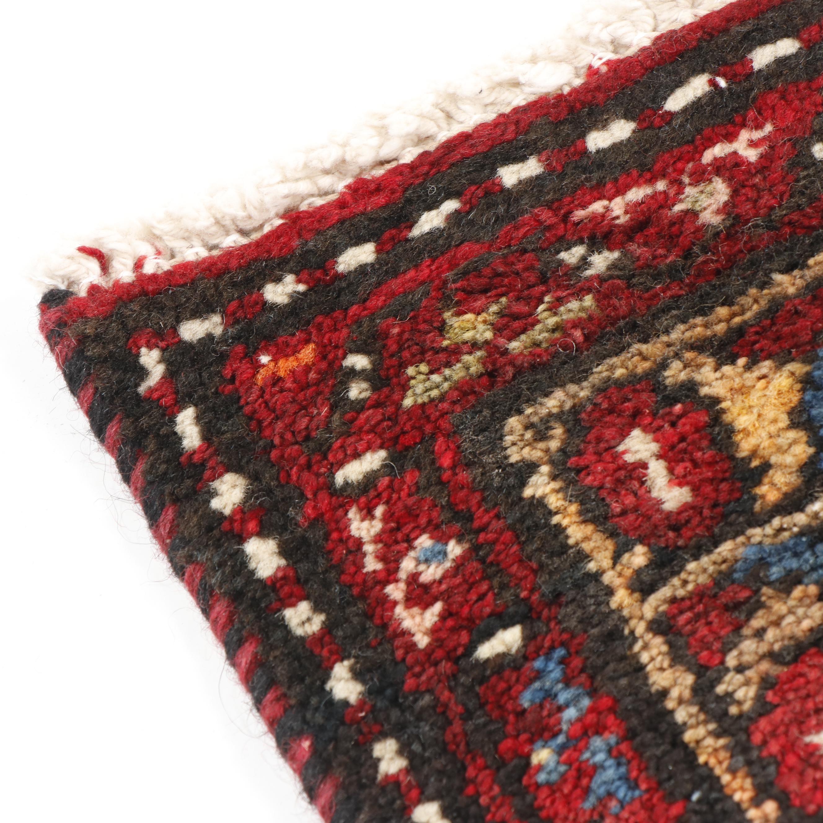 Hand-Knotted Hamedan Wool Runner