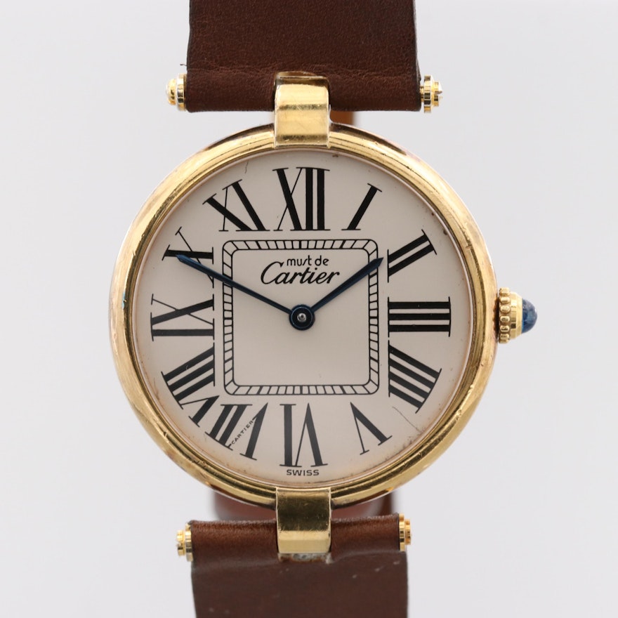Cartier Must de Cartier Vermeil Quartz Wristwatch