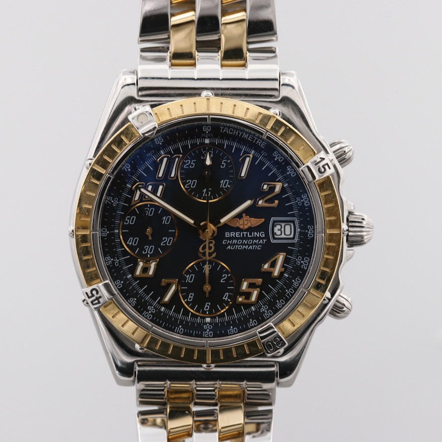 Breitling Chronomat Vitesse 18K Yellow Gold Automatic Wristwatch