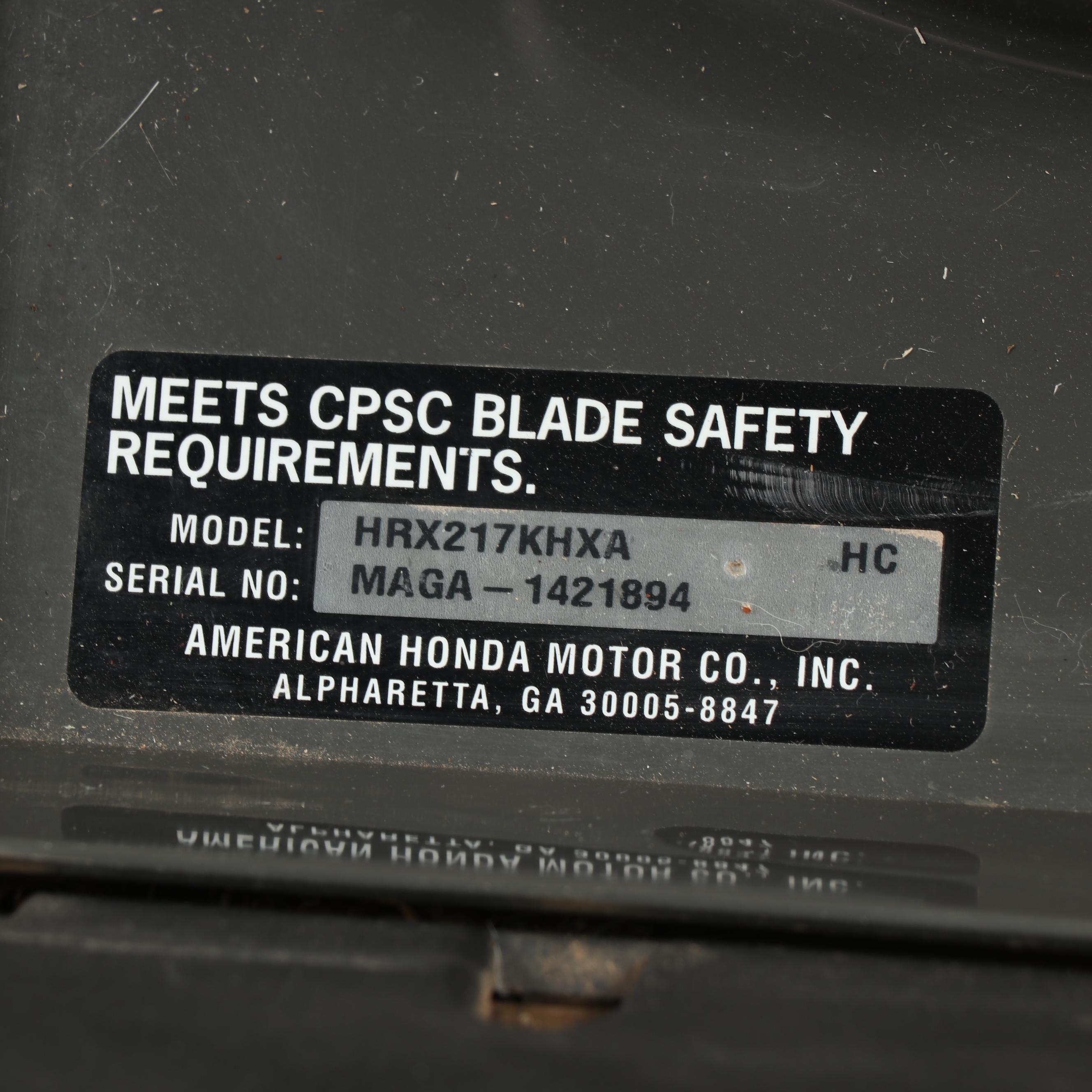 Honda HRX 217 Versamow 4-In-1 21" Deck Lawnmower