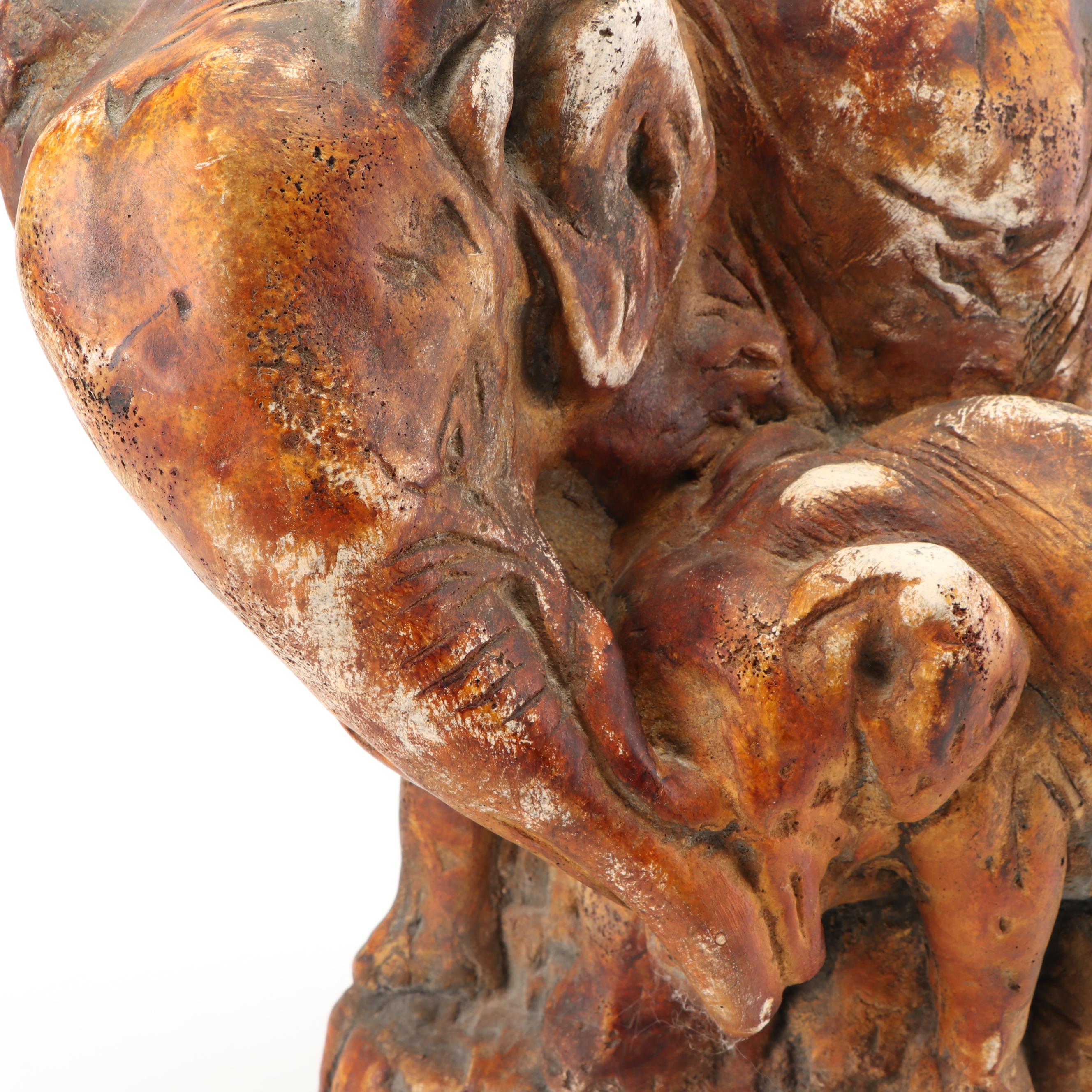 Ceramic Statue of Elephants