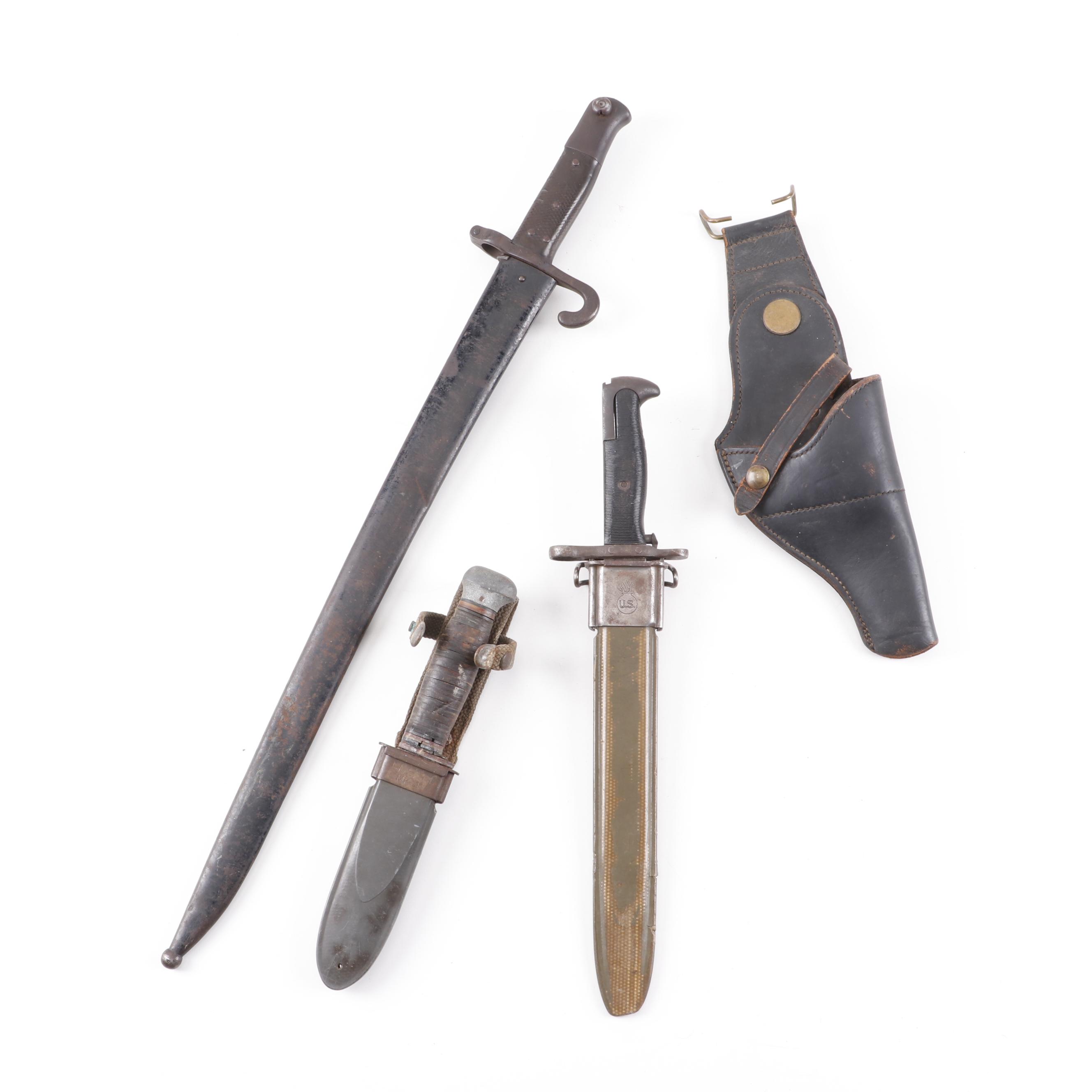 WWII Edged Weapons Featuring U.S. M1 Garand Bayonet