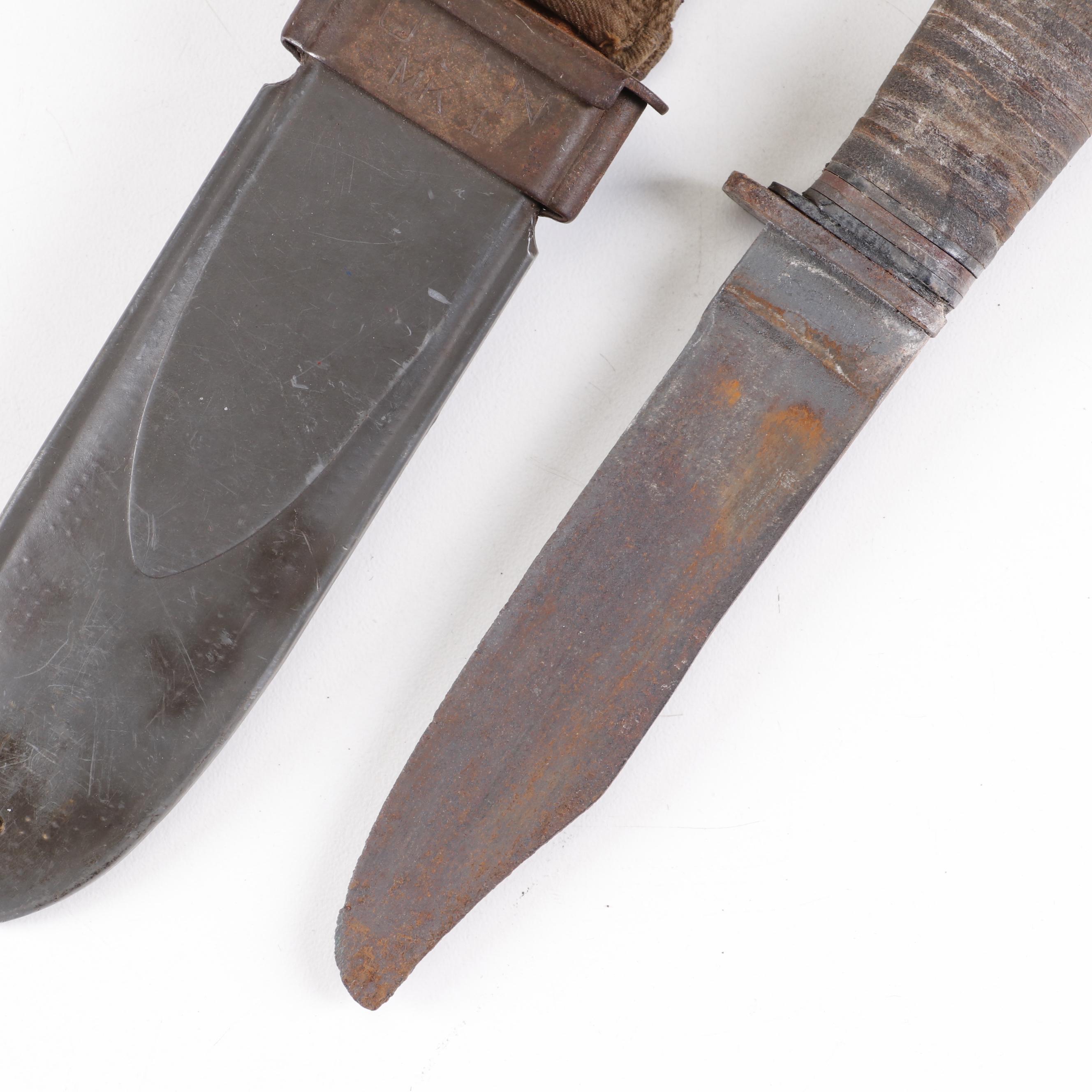WWII Edged Weapons Featuring U.S. M1 Garand Bayonet