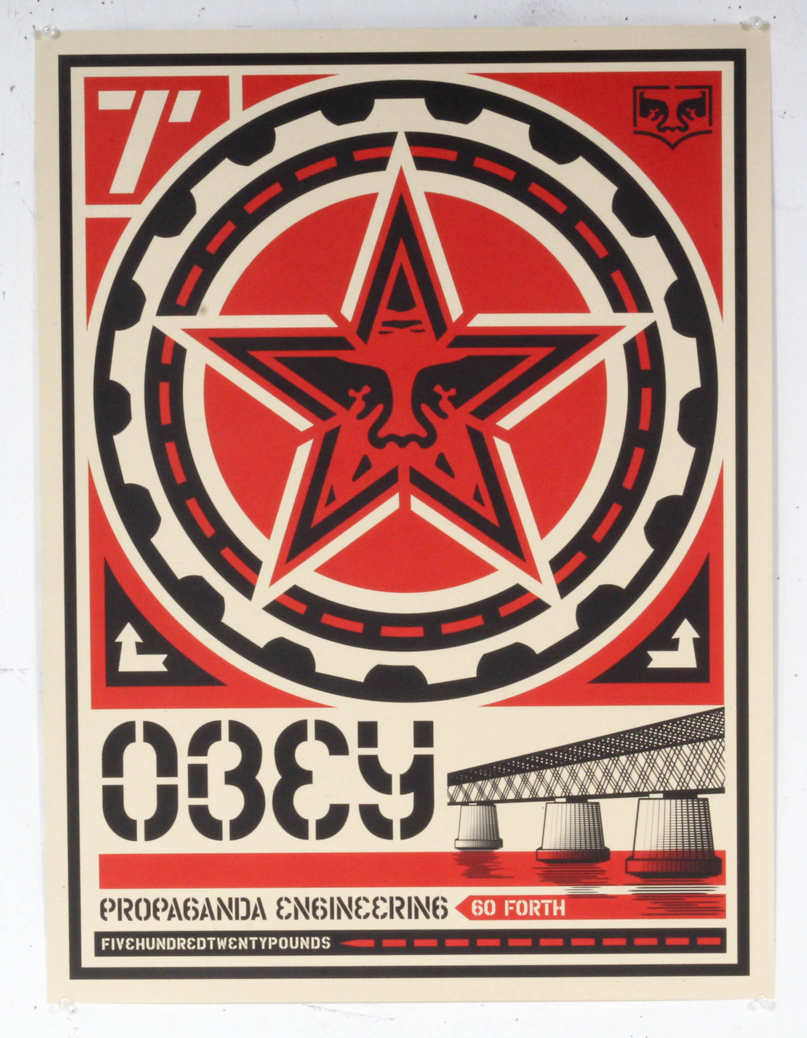 Shepard Fairey OBEY X LEVIS Offset Posters "Propaganda Engineering"