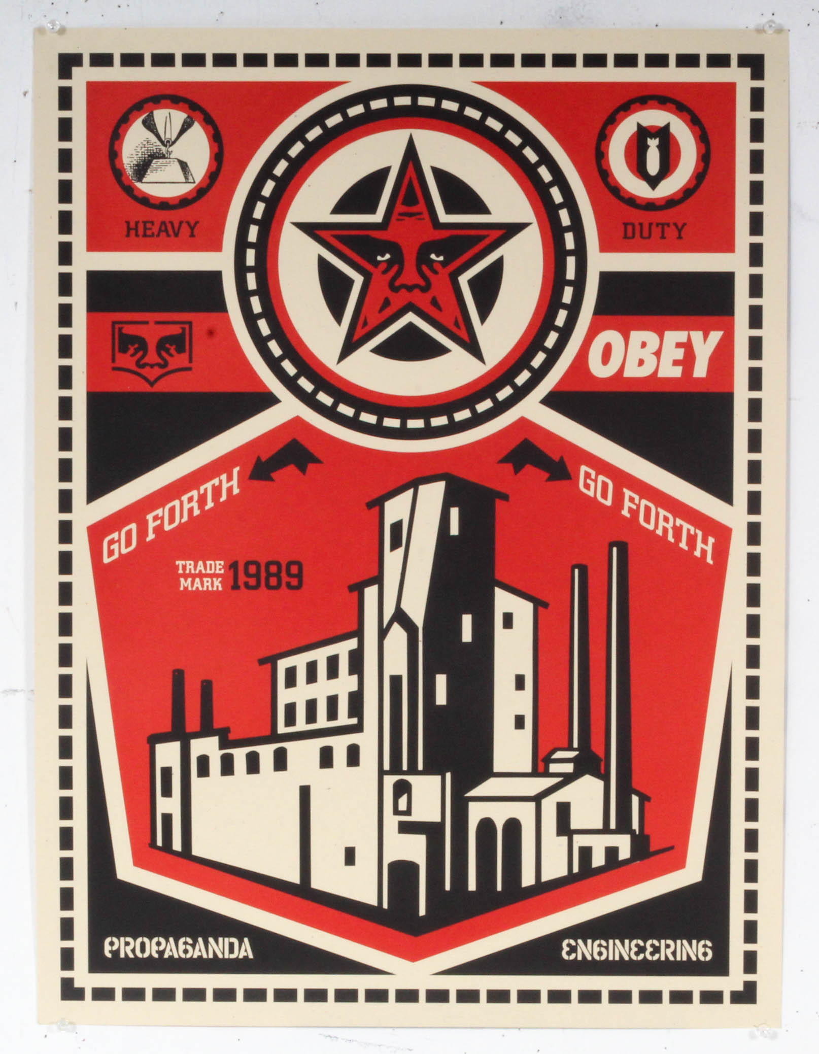 Shepard Fairey OBEY X LEVIS Offset Posters "Propaganda Engineering"