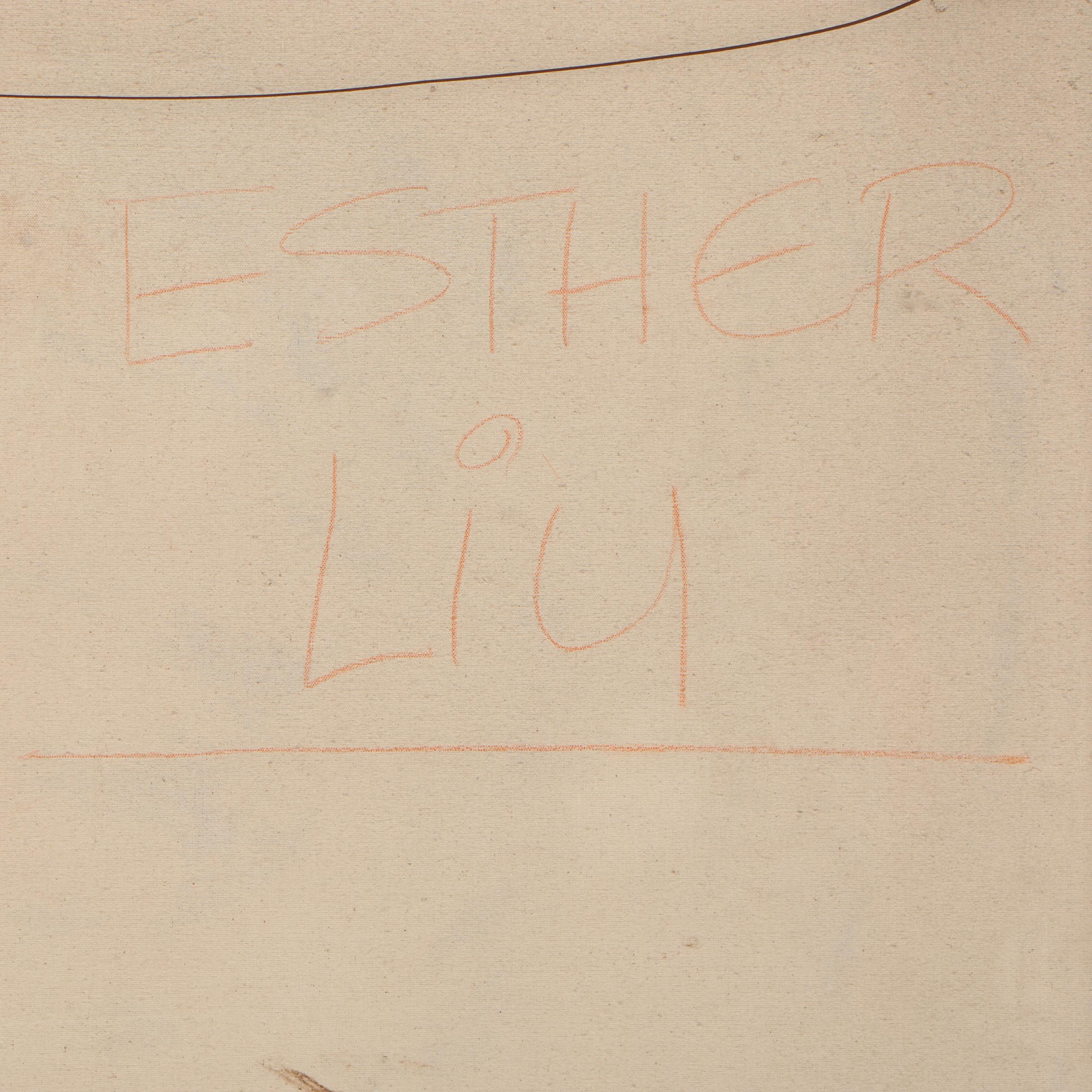 Esther Liu 1981 Abstract Acrylic Painting "Together II"