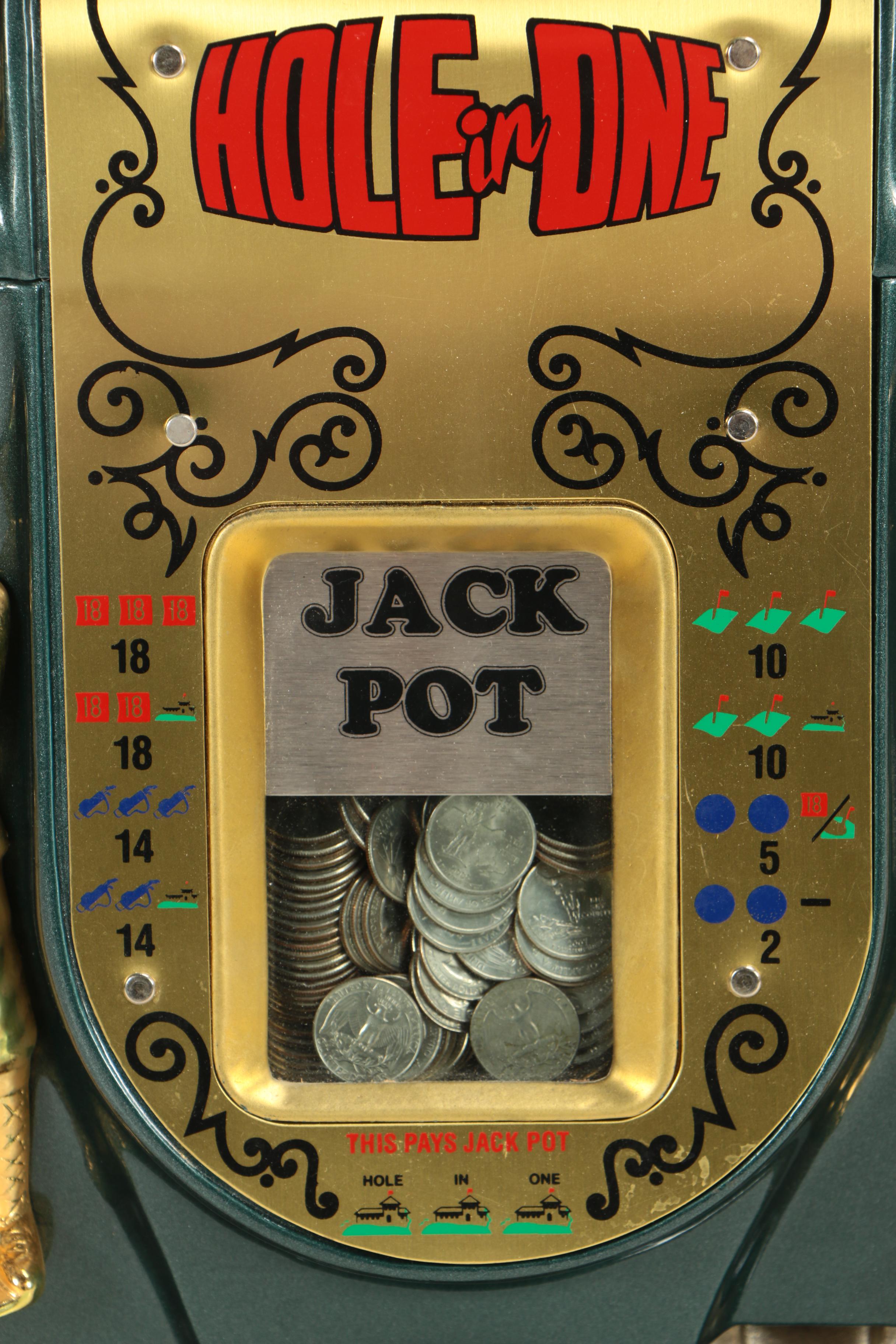 Mills "Hole-In-One" Three Reel Quarter Slot Machine, 1940s-1980s