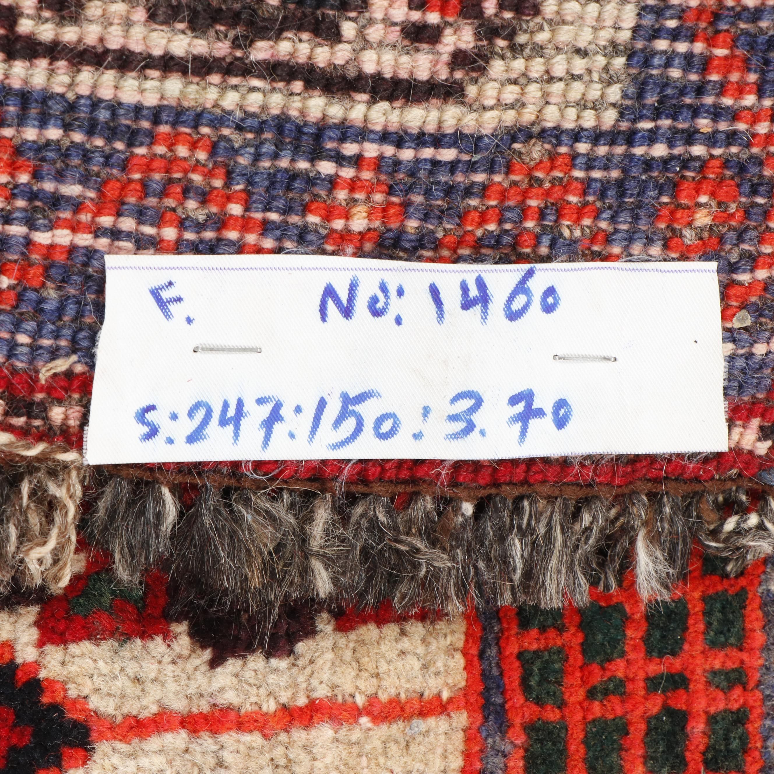 Hand-Knotted Shirvan Pictorial Wool Rug