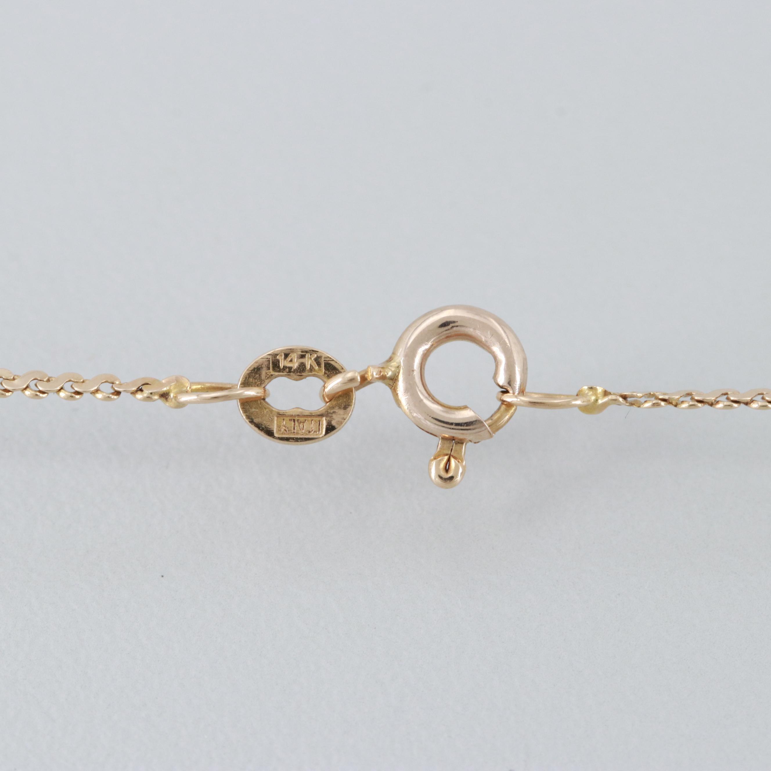 14K and 10K Yellow Gold Diamond Pendant Necklace