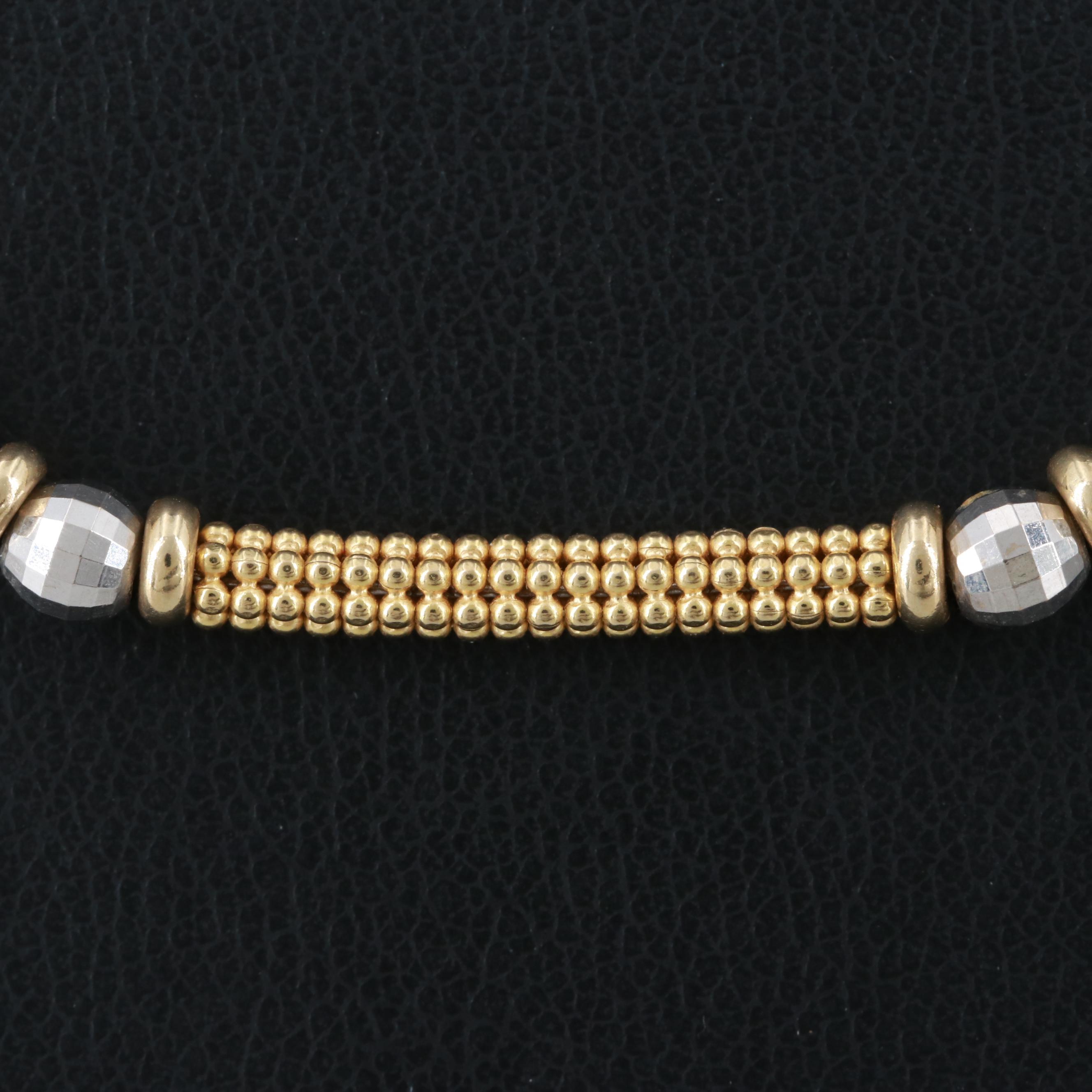 14K Yellow and White Gold Necklace