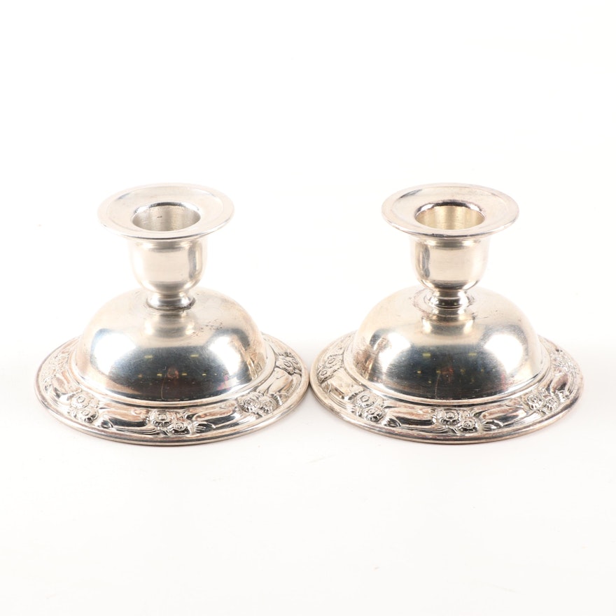 Plated Silver Candlestick Holders by Oneida