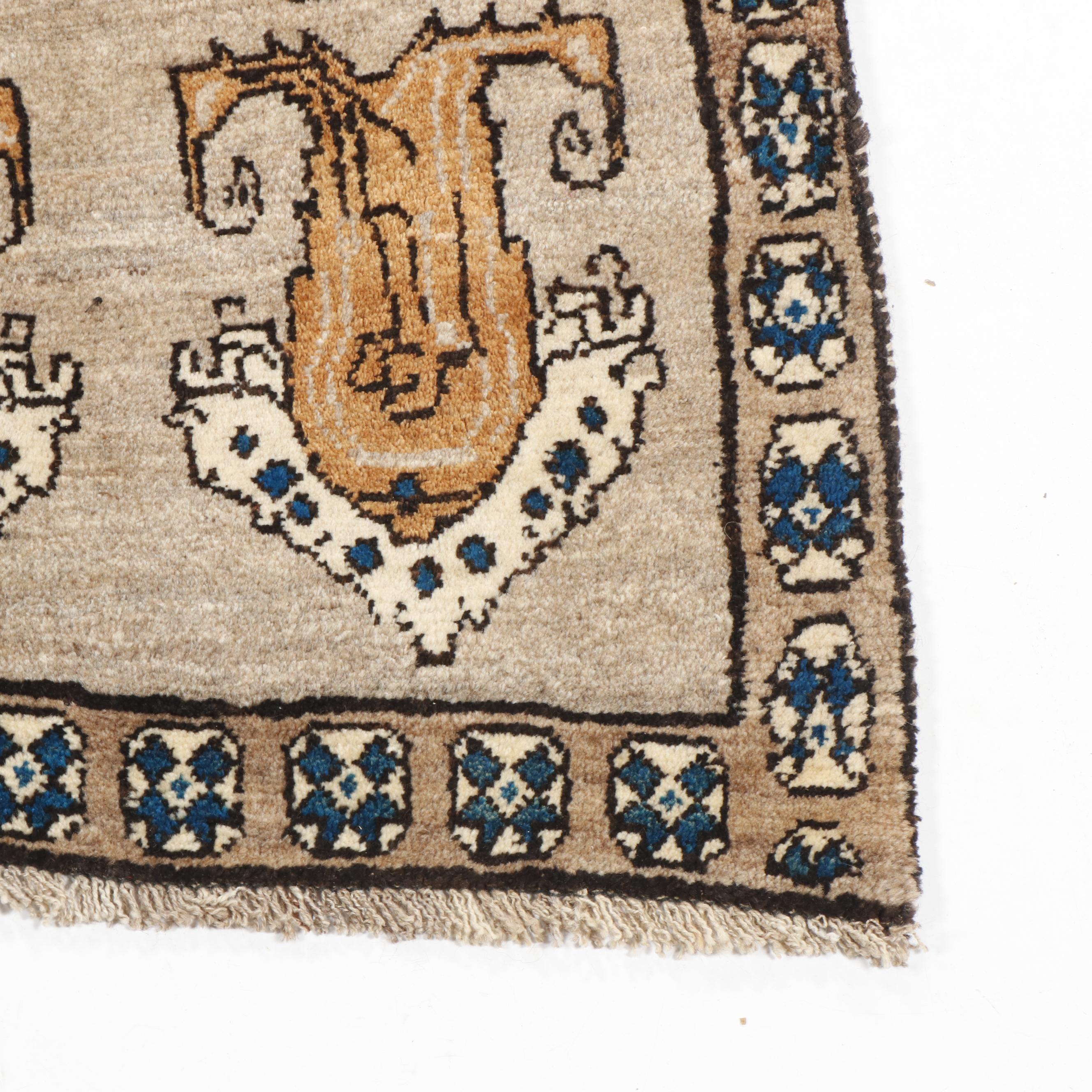 Hand-Knotted Persian Gabbeh Wool Rug