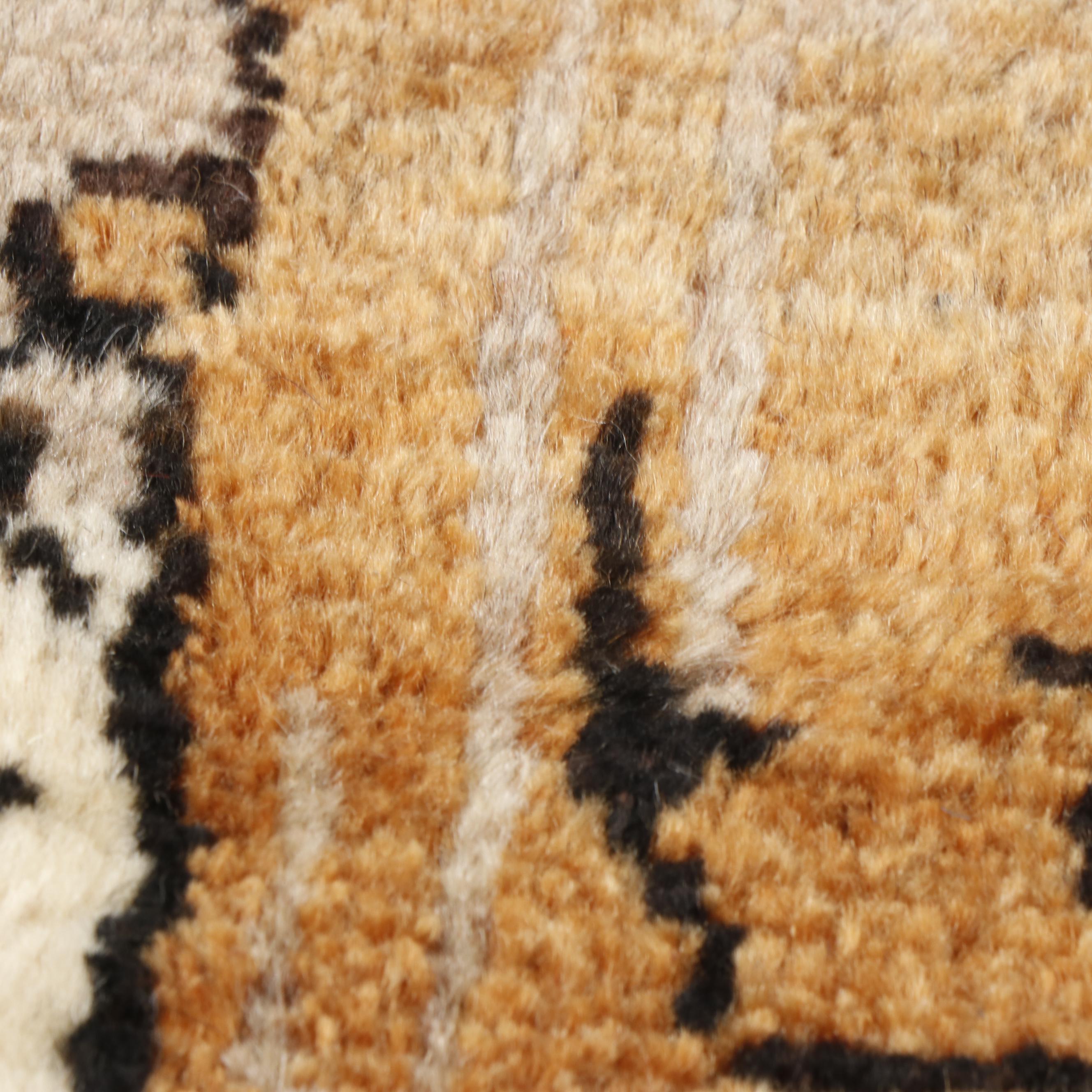 Hand-Knotted Persian Gabbeh Wool Rug