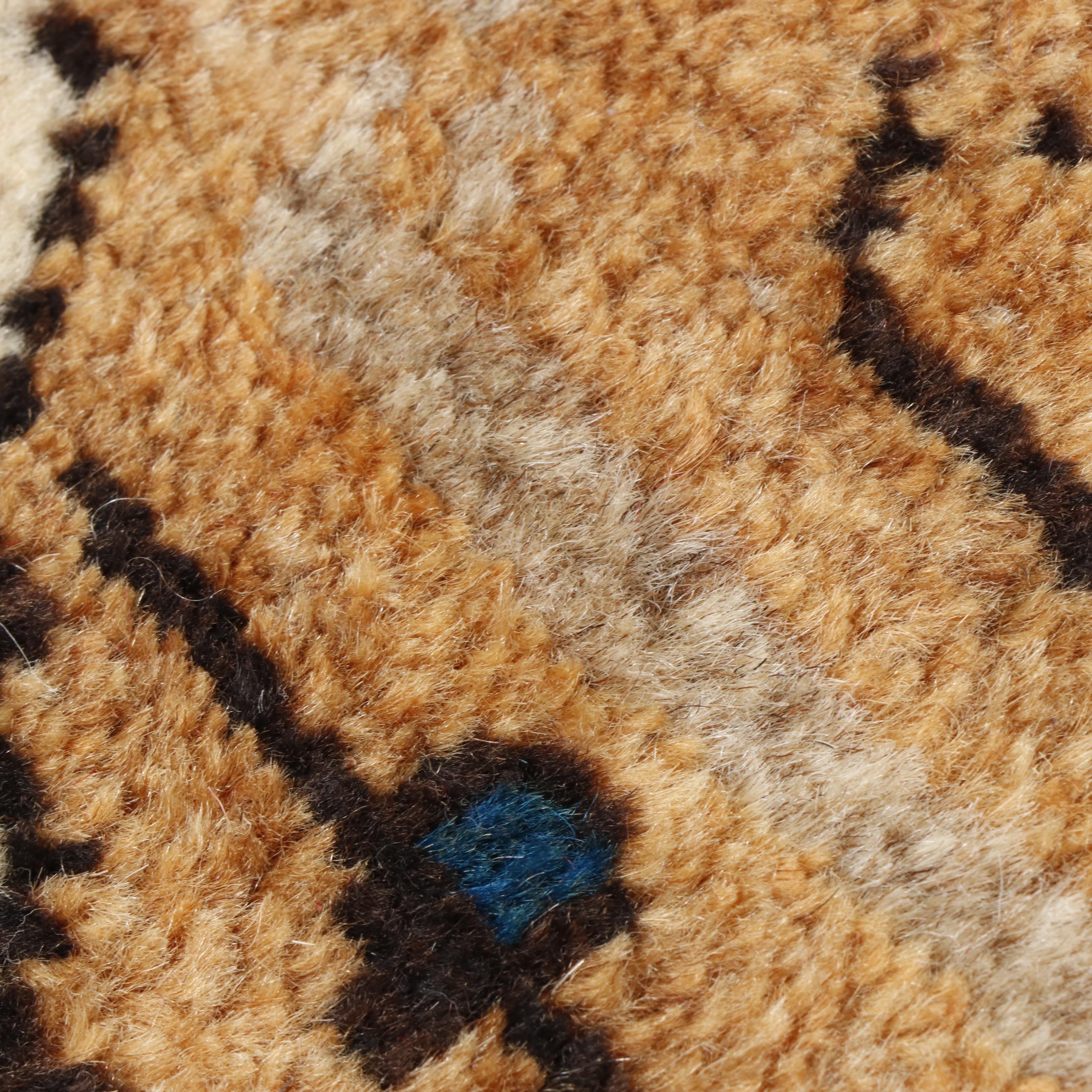Hand-Knotted Persian Gabbeh Wool Rug