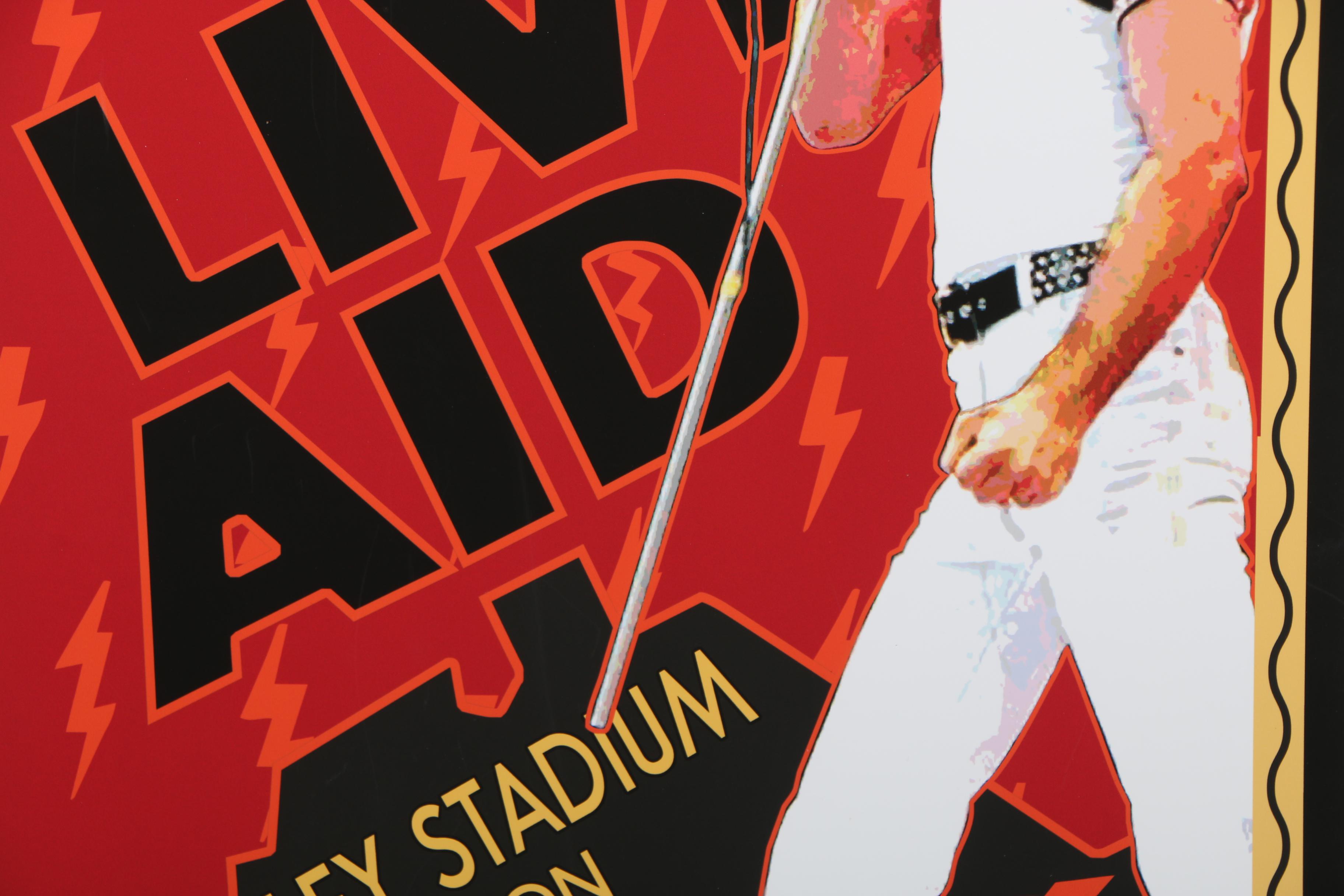 David Edward Byrd Giclée "Queen & Freddie Mercury at Live Aid London 1985"