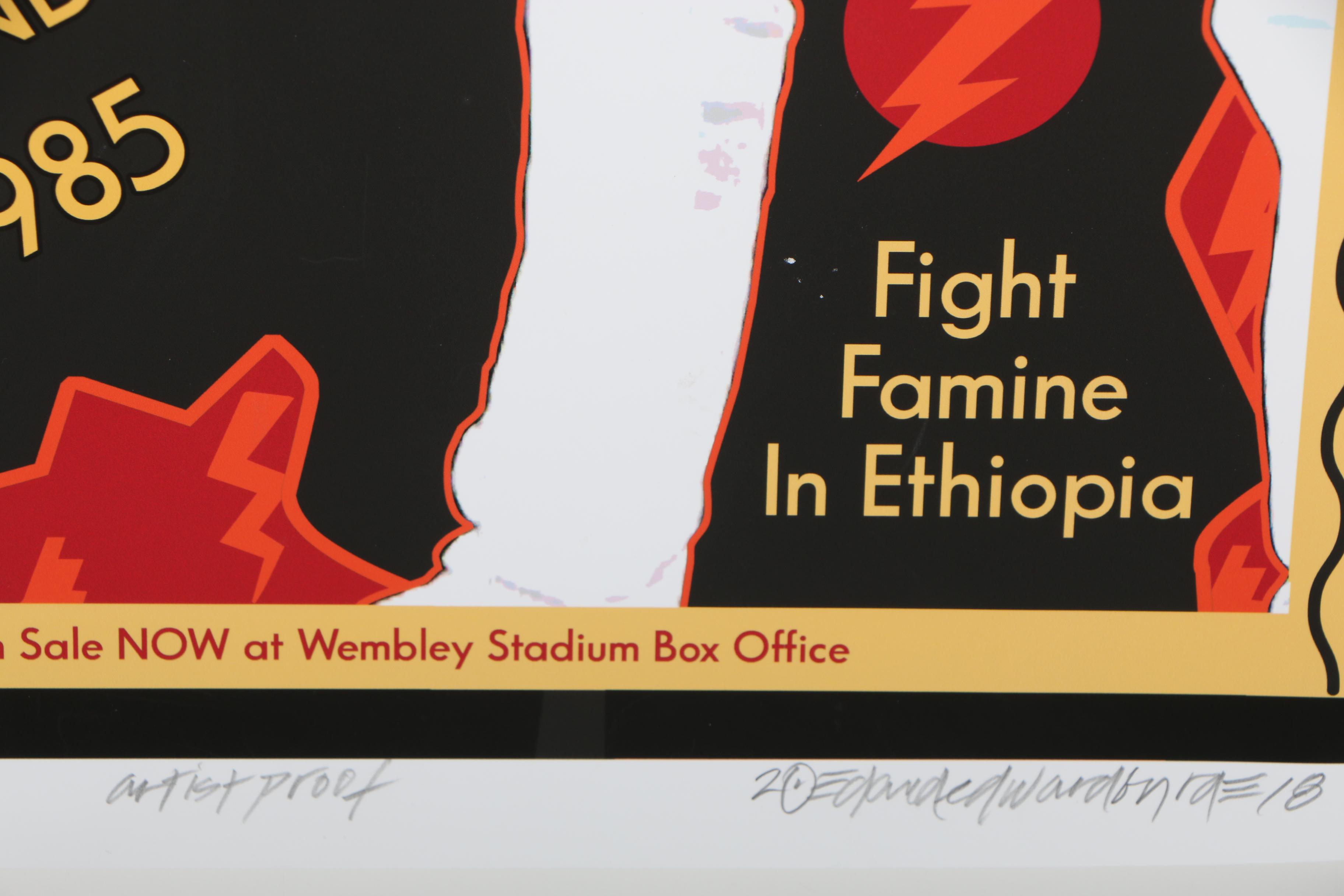 David Edward Byrd Giclée "Queen & Freddie Mercury at Live Aid London 1985"