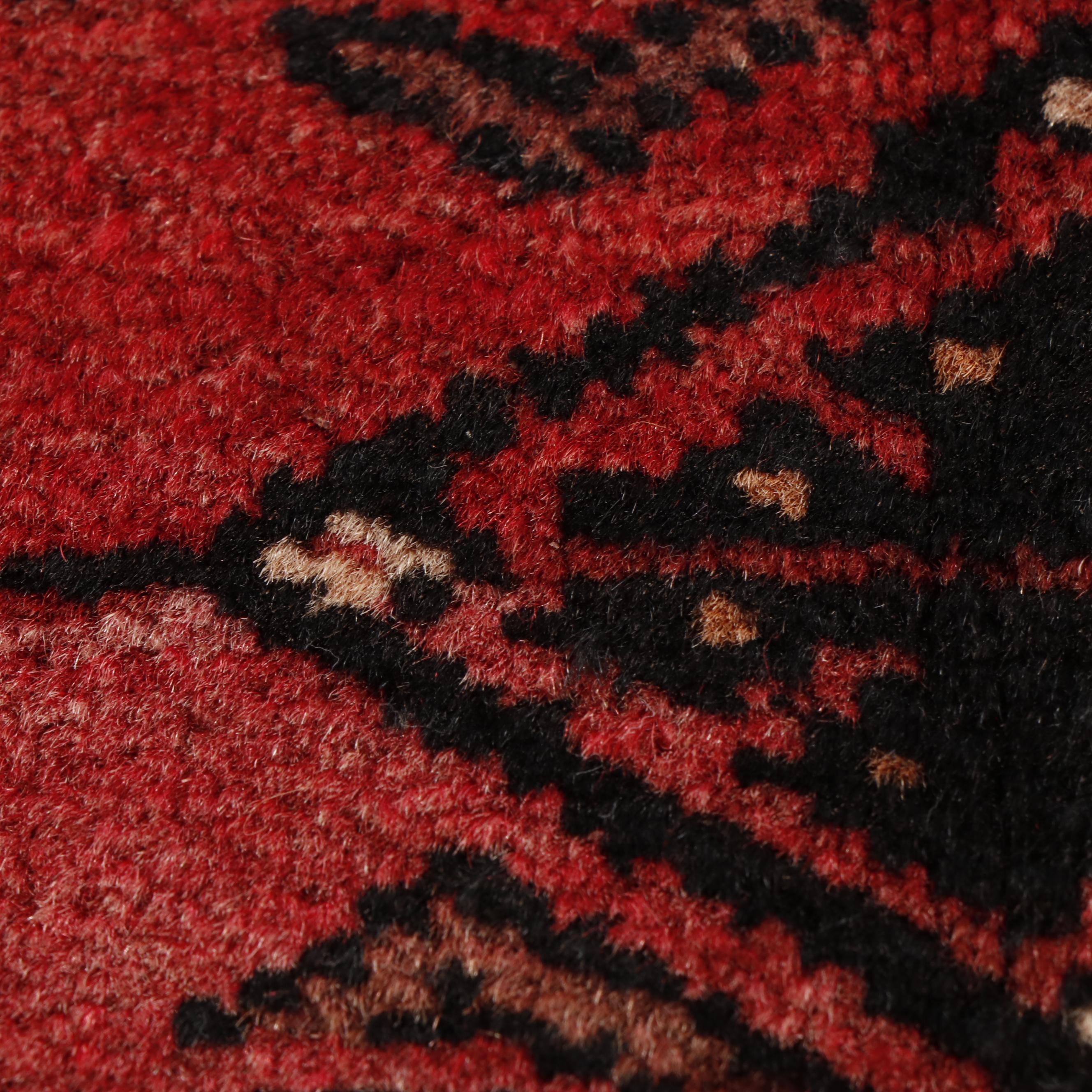 Hand-Knotted Turkmen Wool Rug