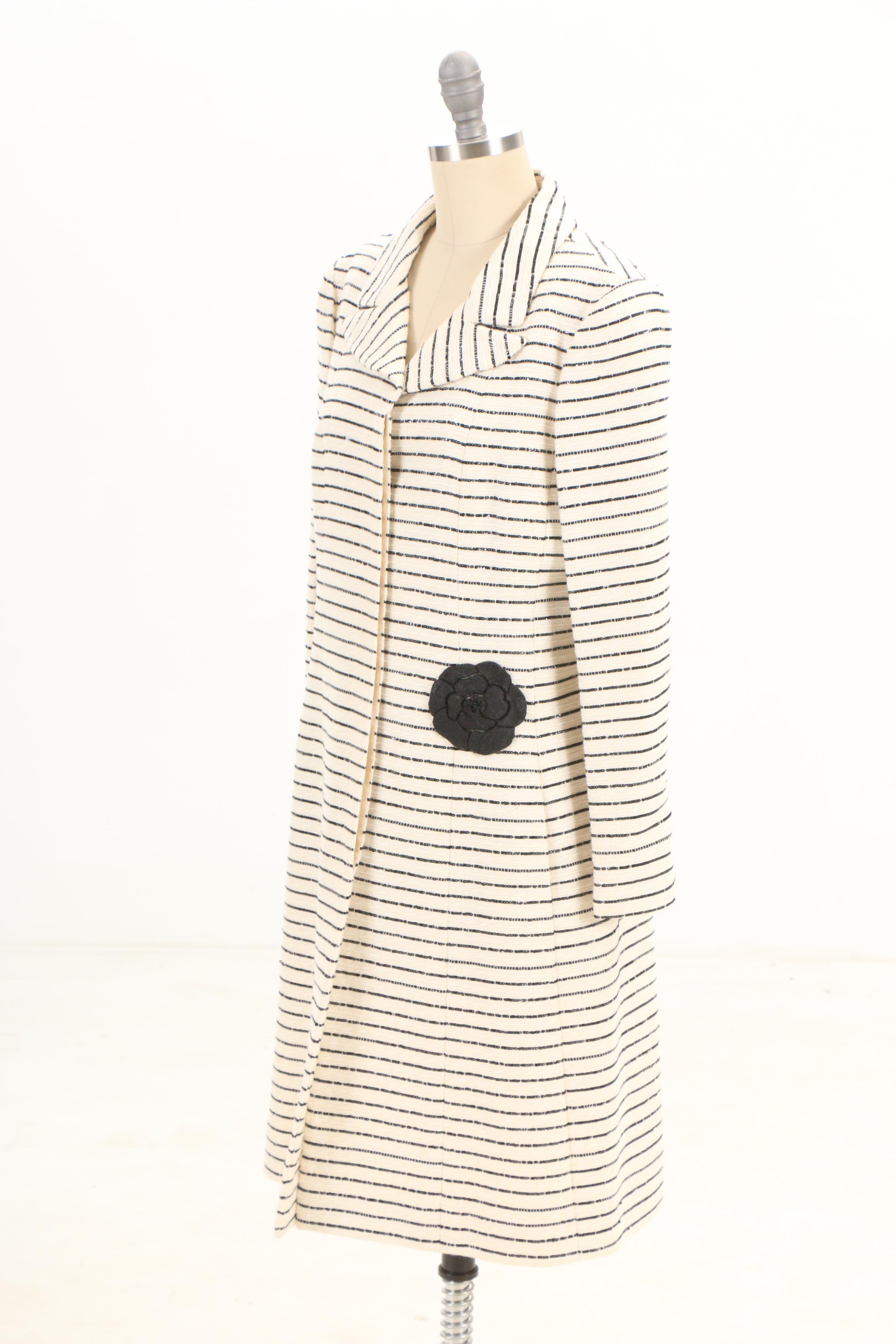 Chanel Cruise 2001 Collection Sequin Accented Tweed Coat